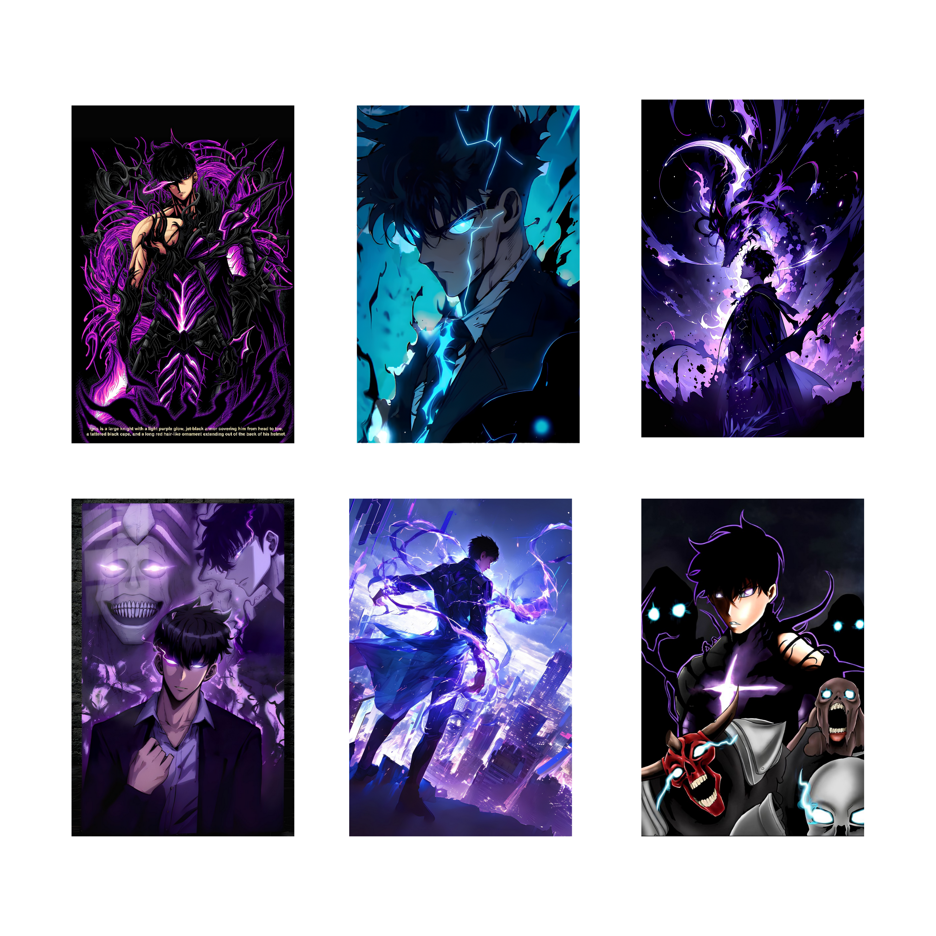SOLO LEVELING PACK OF 6 POSTERS SET 1