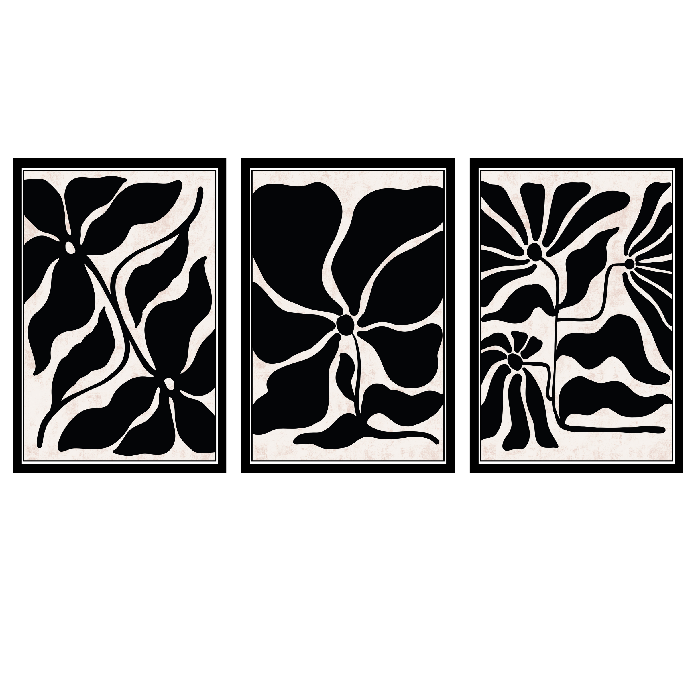 BOHO SET OF 3 FRAMES| PACK 6 | EACH FRAME "12X18" INCH