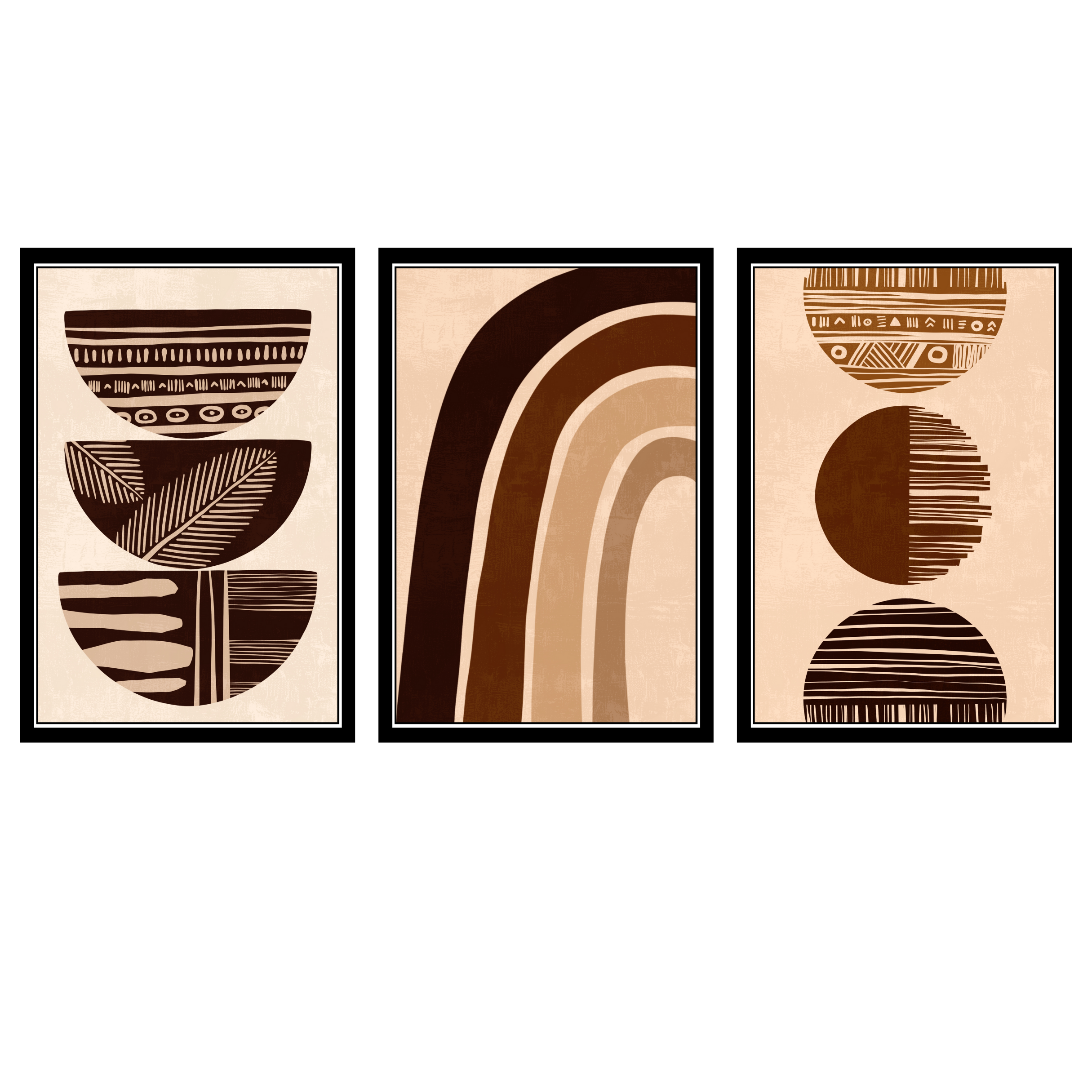 BOHO SET OF 3 FRAMES| PACK 2 | EACH FRAME "12X18" INCH