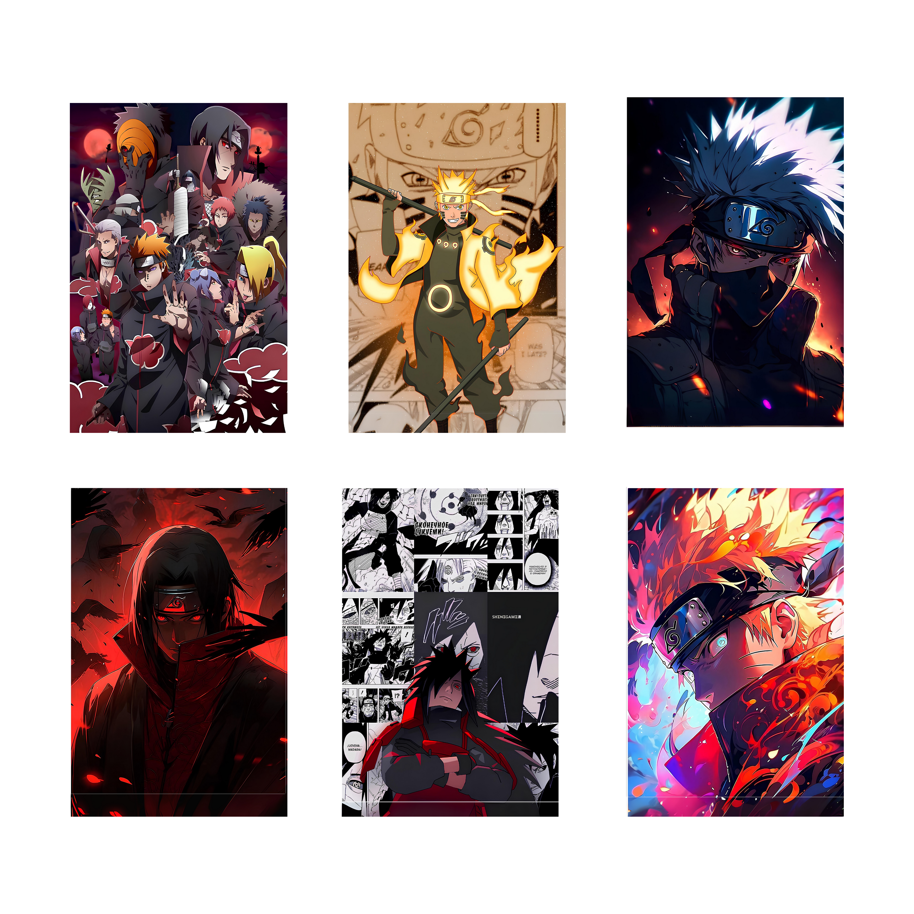NARUTO PACK OF 6 POSTERS SET 1