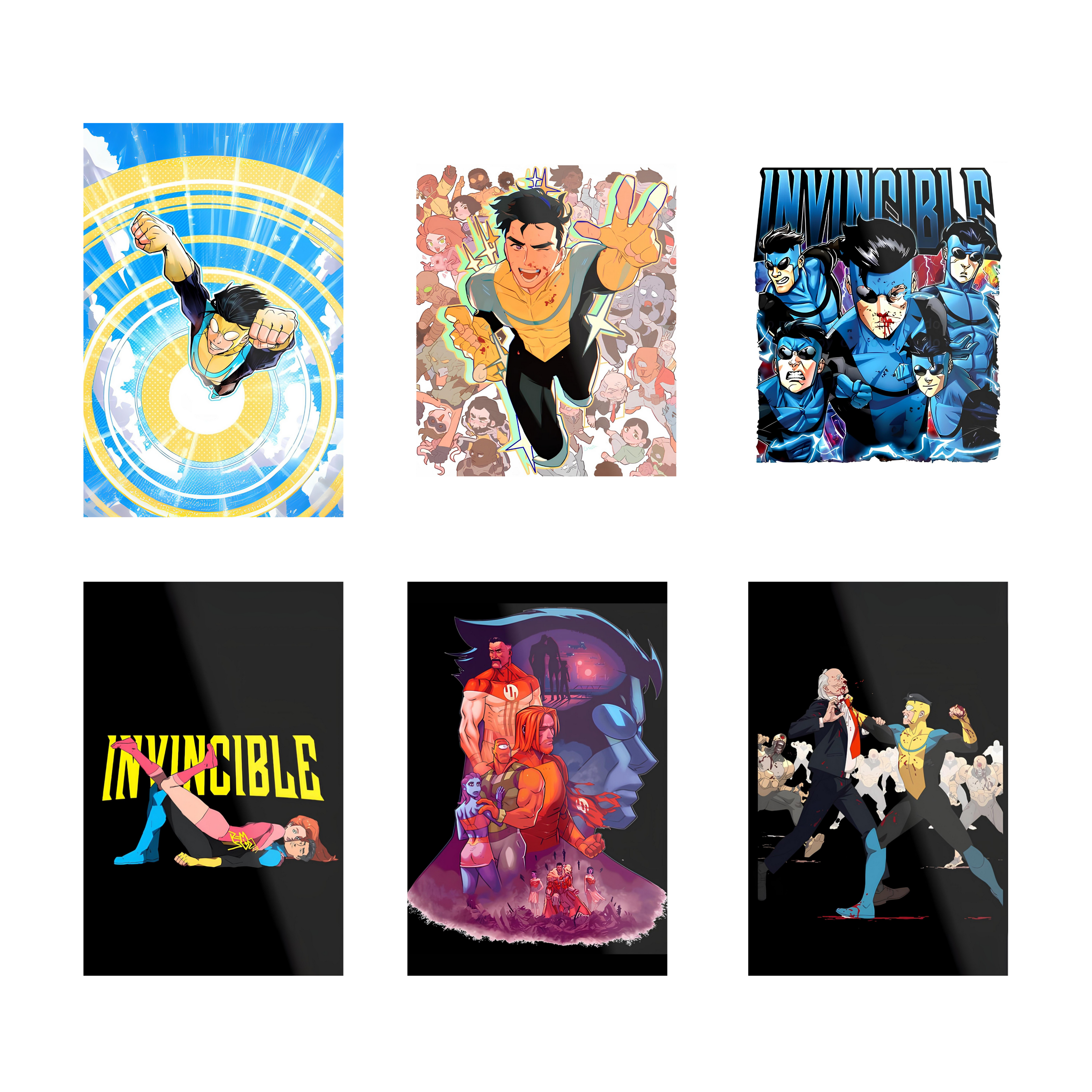INVINCIBLE PACK OF 6 POSTERS SET 4