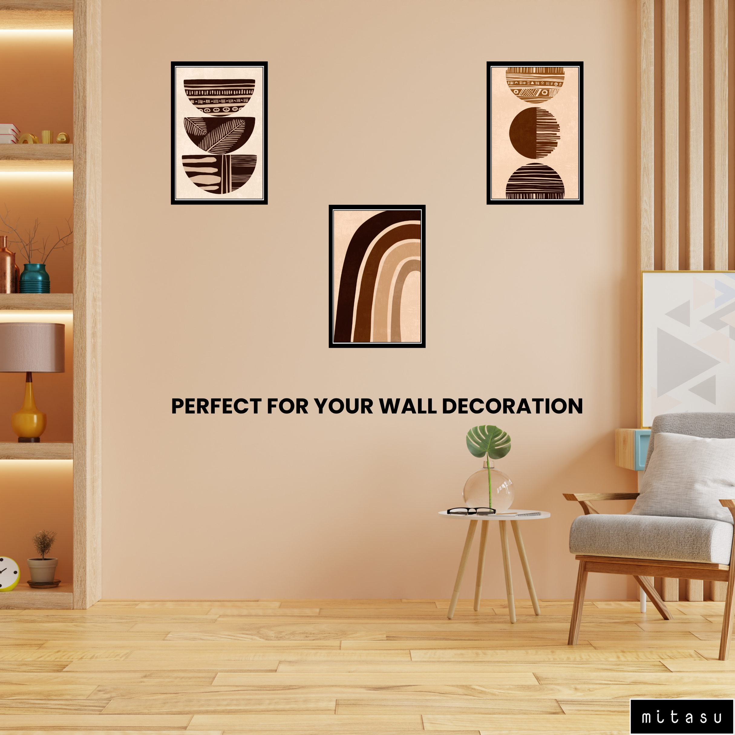 BOHO SET OF 3 FRAMES| PACK 2 | EACH FRAME "12X18" INCH