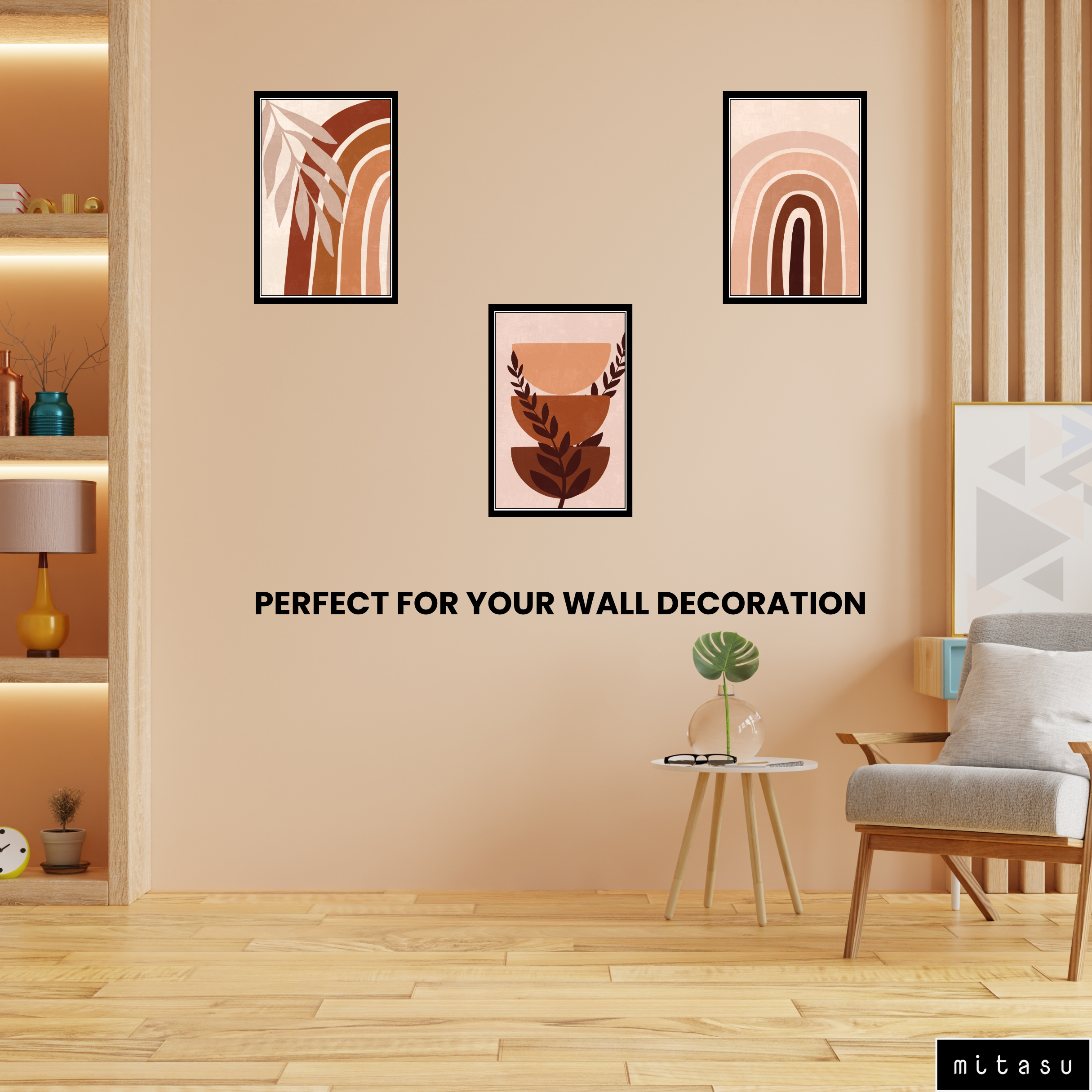 BOHO SET OF 3 FRAMES| PACK 12 | EACH FRAME "12X18" INCH