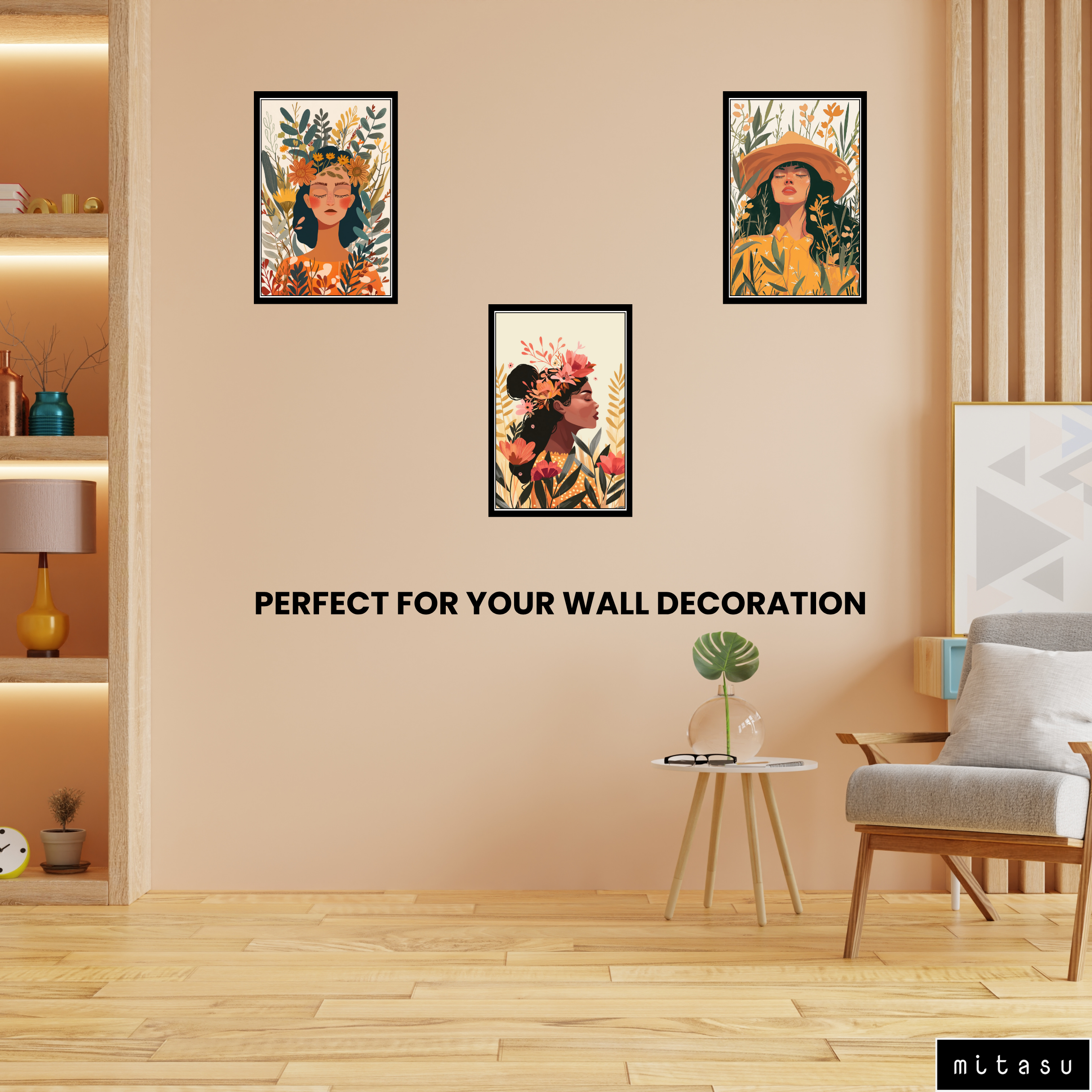 BOHO SET OF 3 FRAMES| PACK 3 | EACH FRAME "12X18" INCH