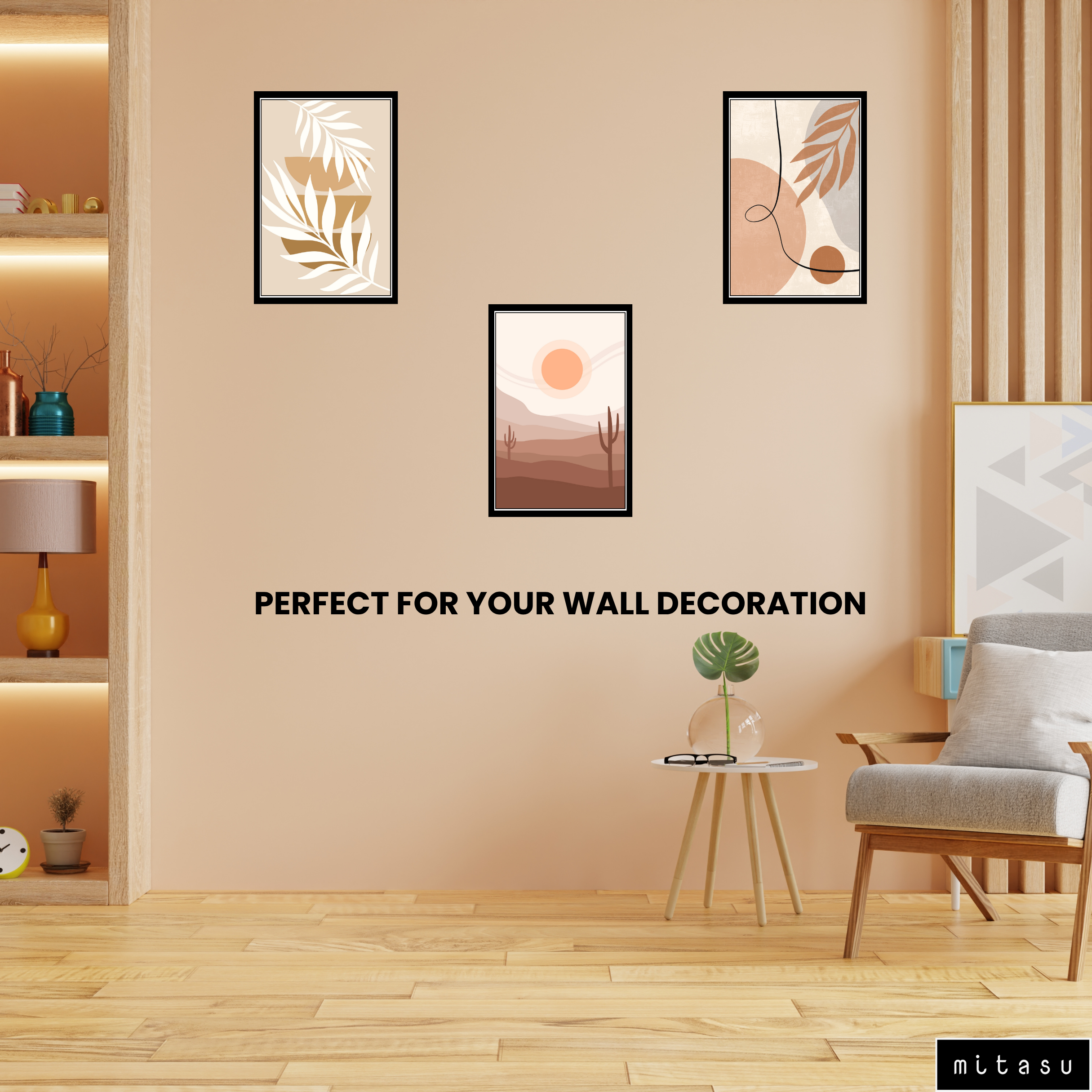 BOHO SET OF 3 FRAMES| PACK 14 | EACH FRAME "12X18" INCH