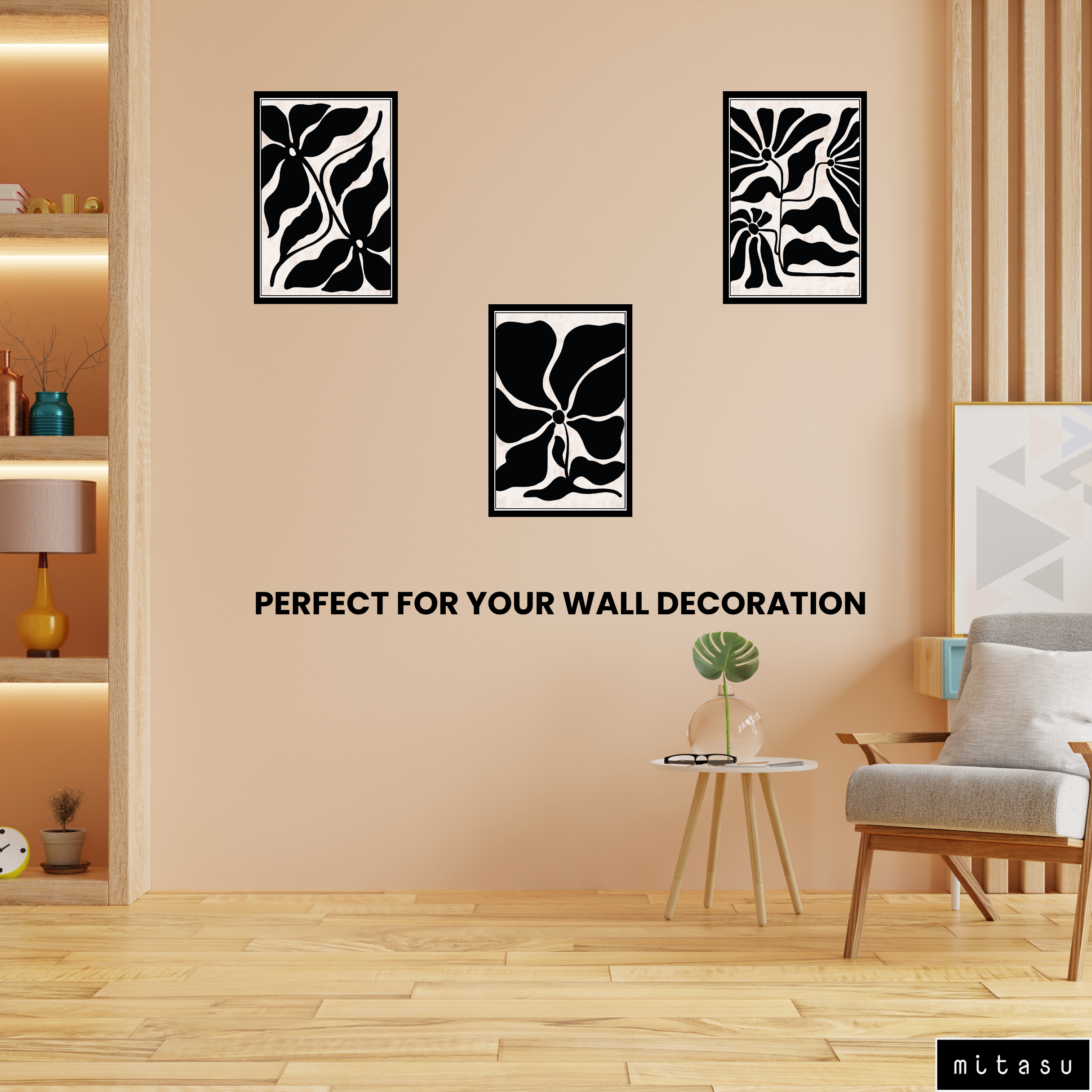 BOHO SET OF 3 FRAMES| PACK 6 | EACH FRAME "12X18" INCH