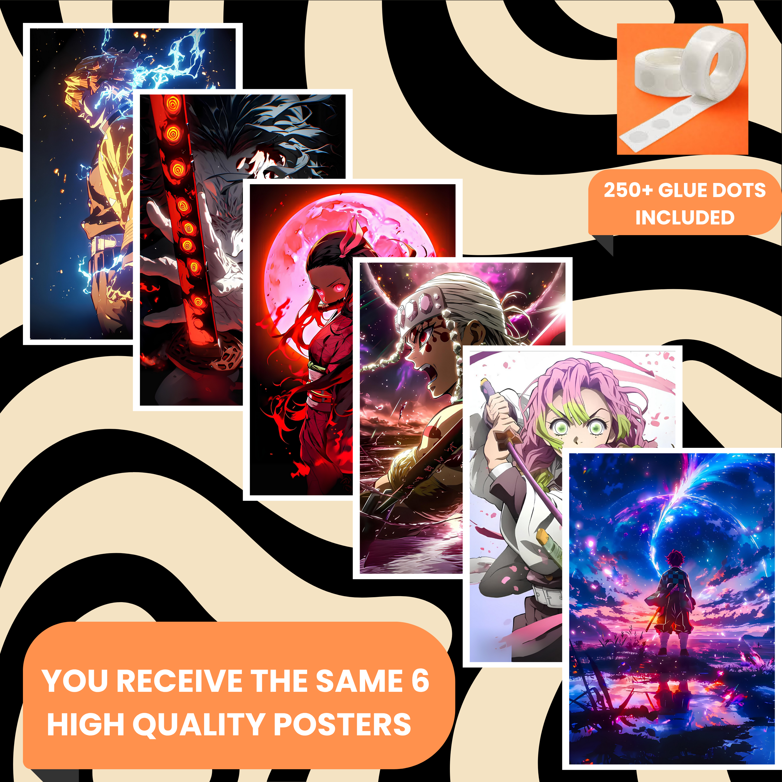DEMON SLAYER PACK OF 6 POSTERS SET 4