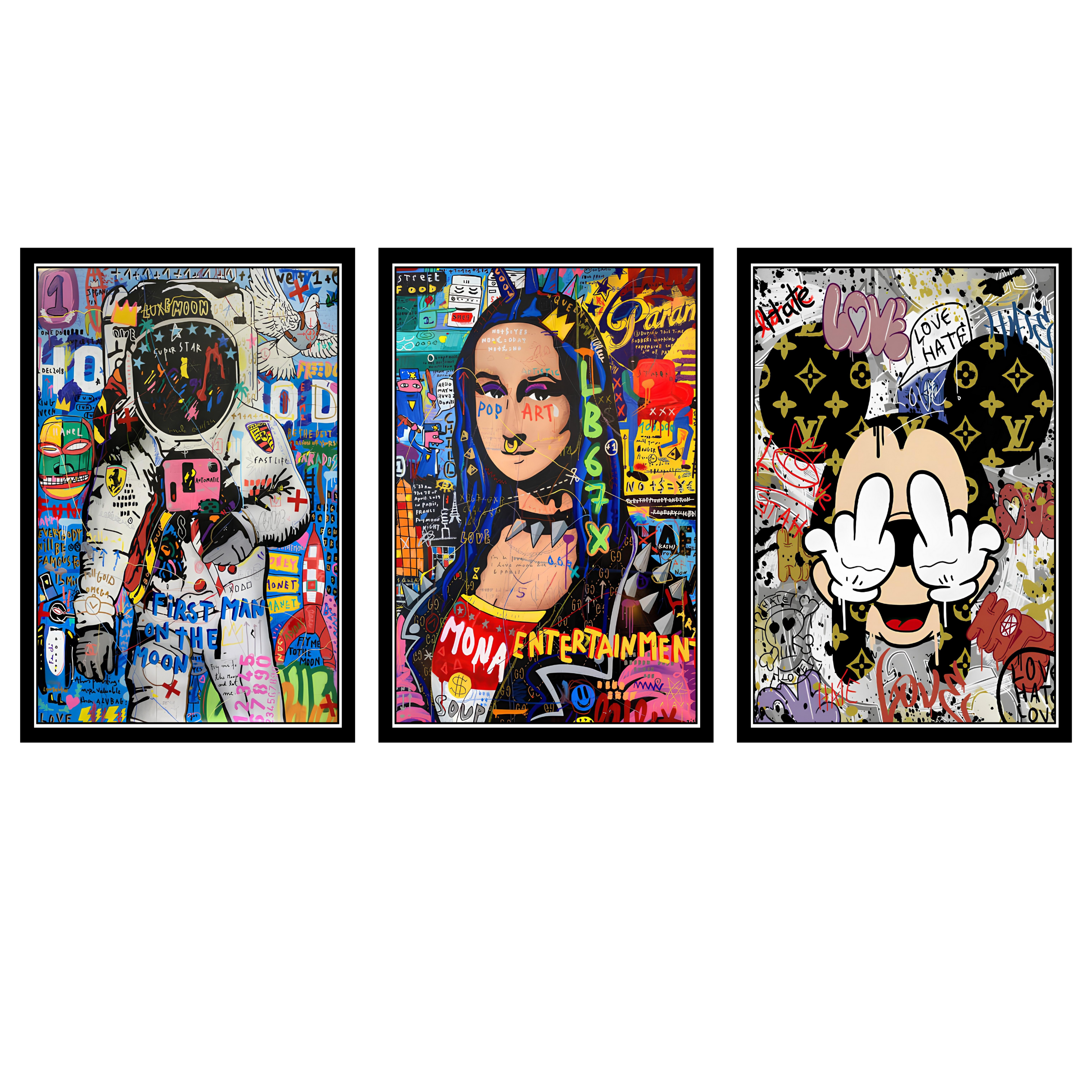 ARTISTIC DESIGNS SET OF 3 FRAMES| PACK 10