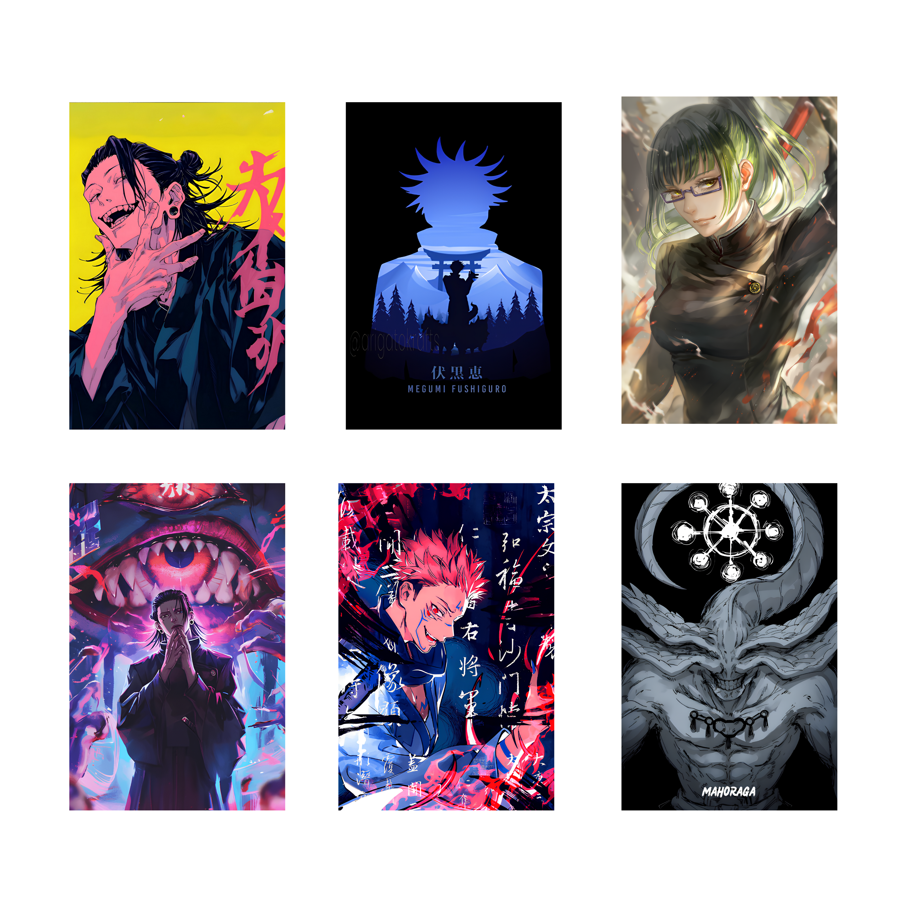 JUJUTSU KAISEN  PACK OF 6 POSTERS SET 5