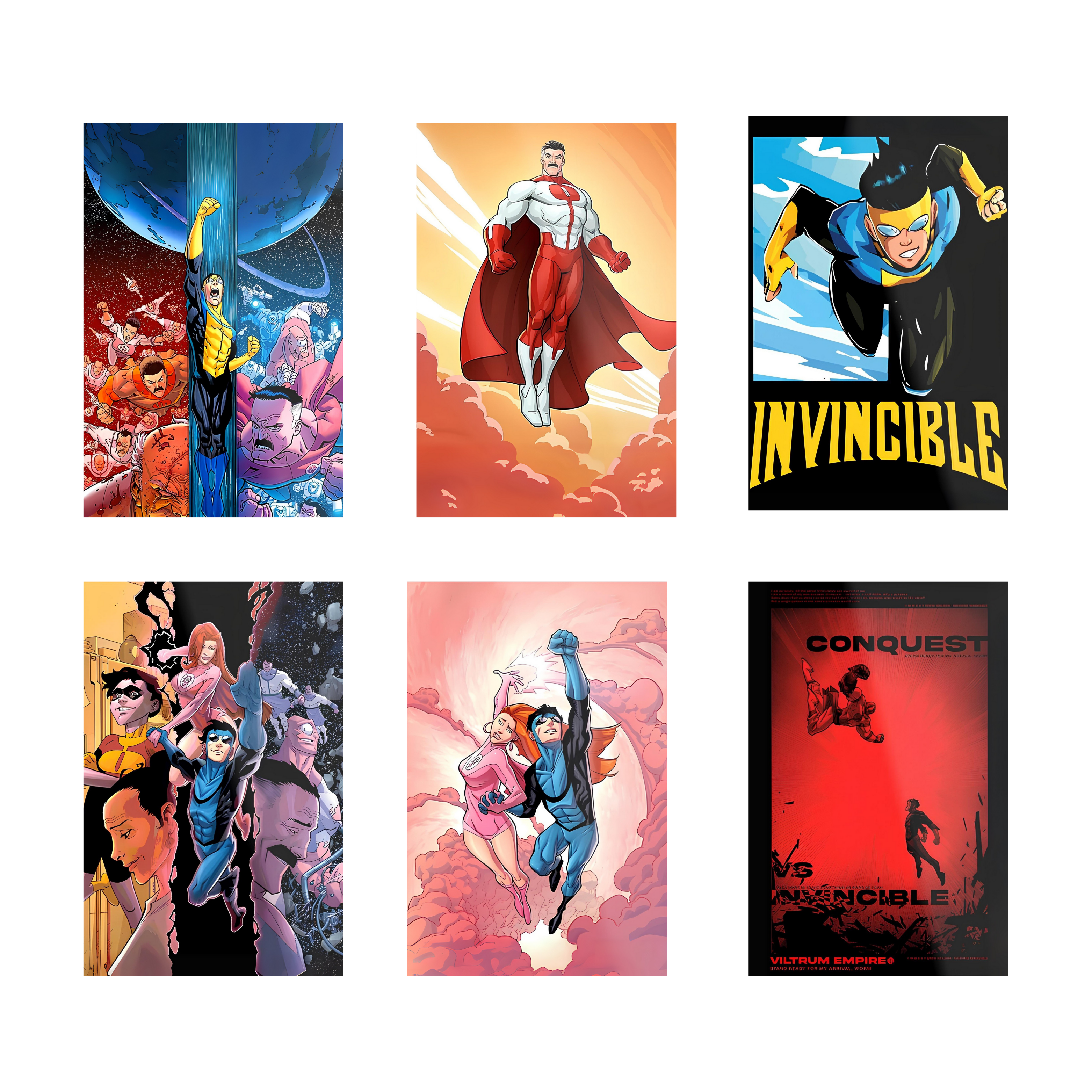 INVINCIBLE PACK OF 6 POSTERS SET 2