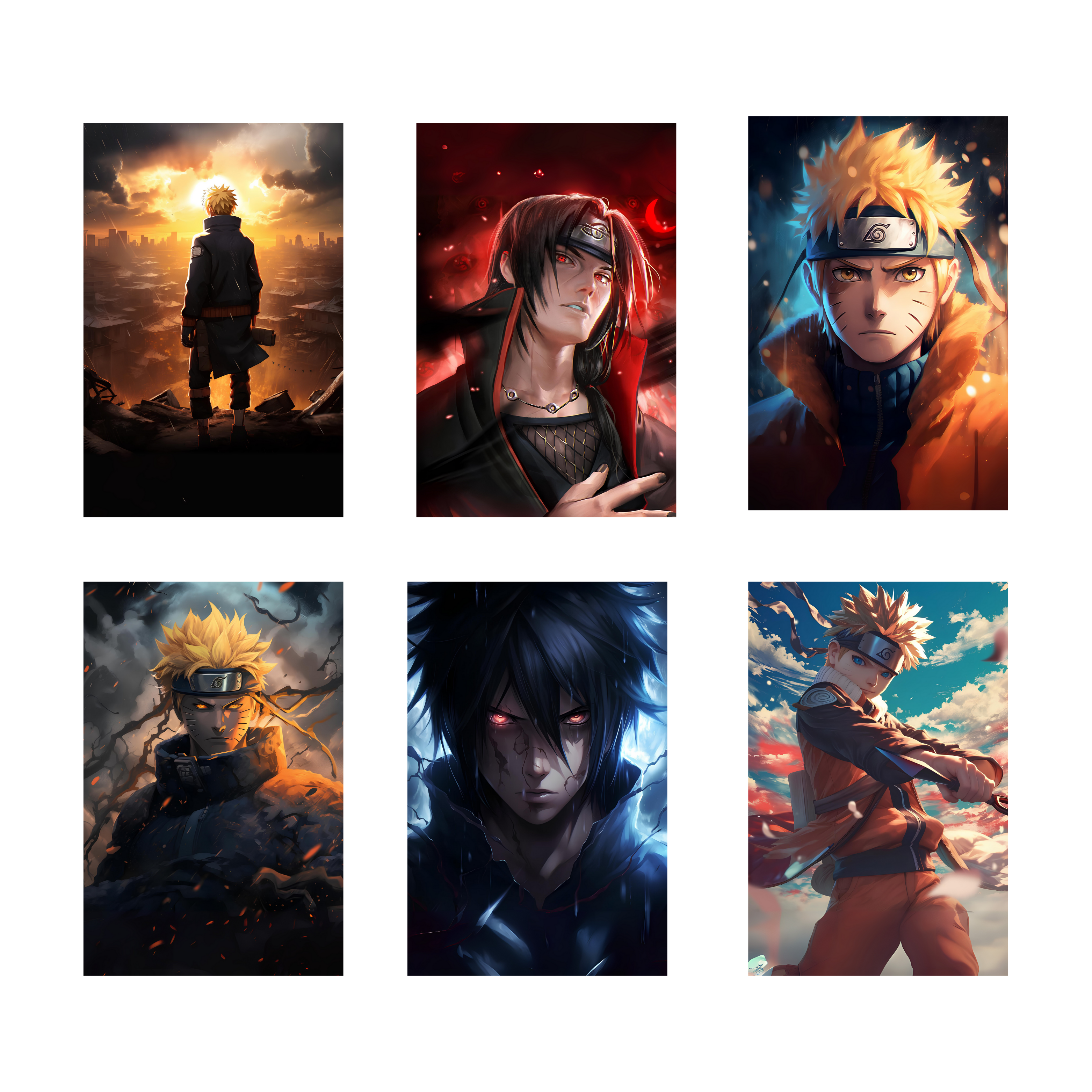 NARUTO PACK OF 6 POSTERS SET 3