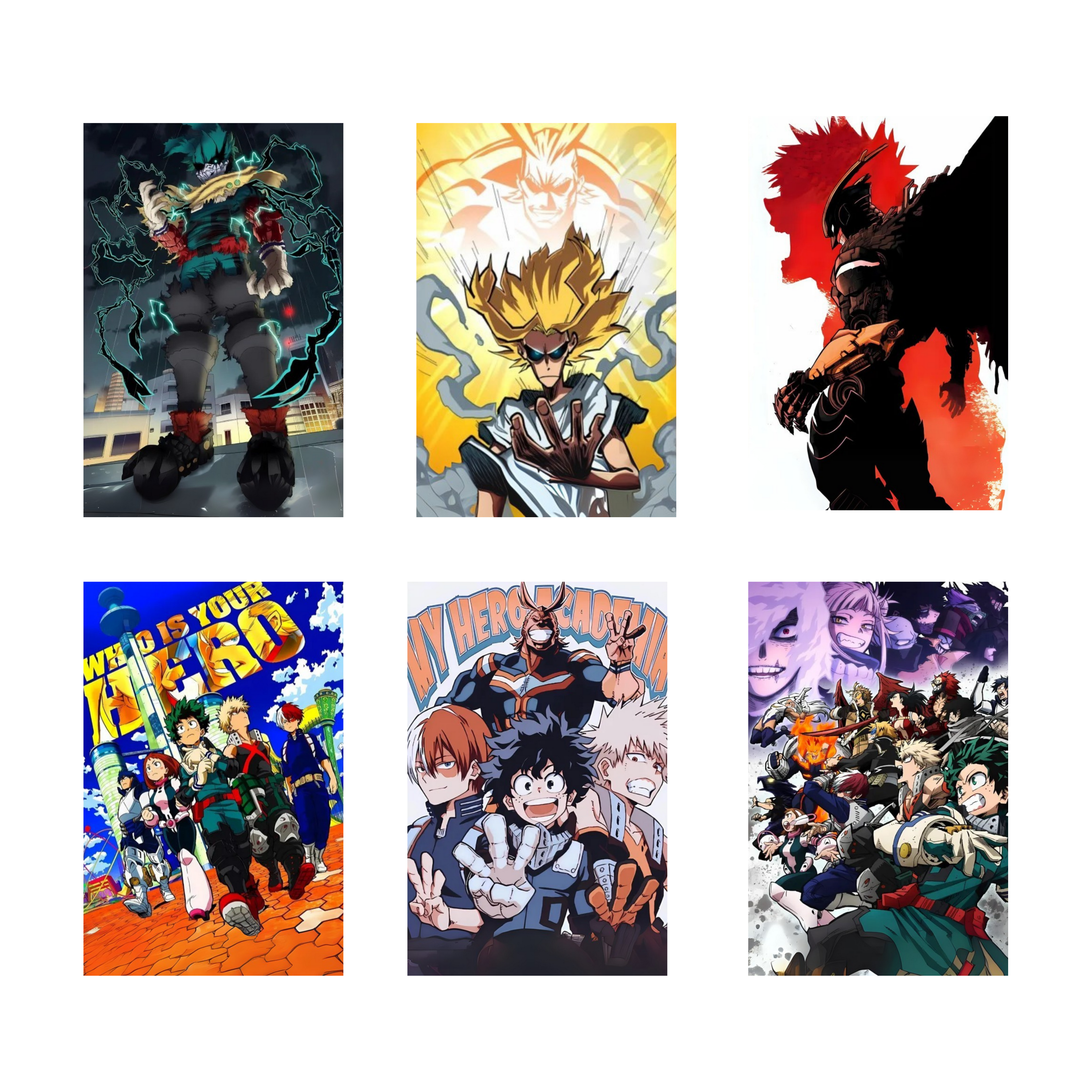 MY HERO ACADEMIA PACK OF 6 POSTERS SET 4
