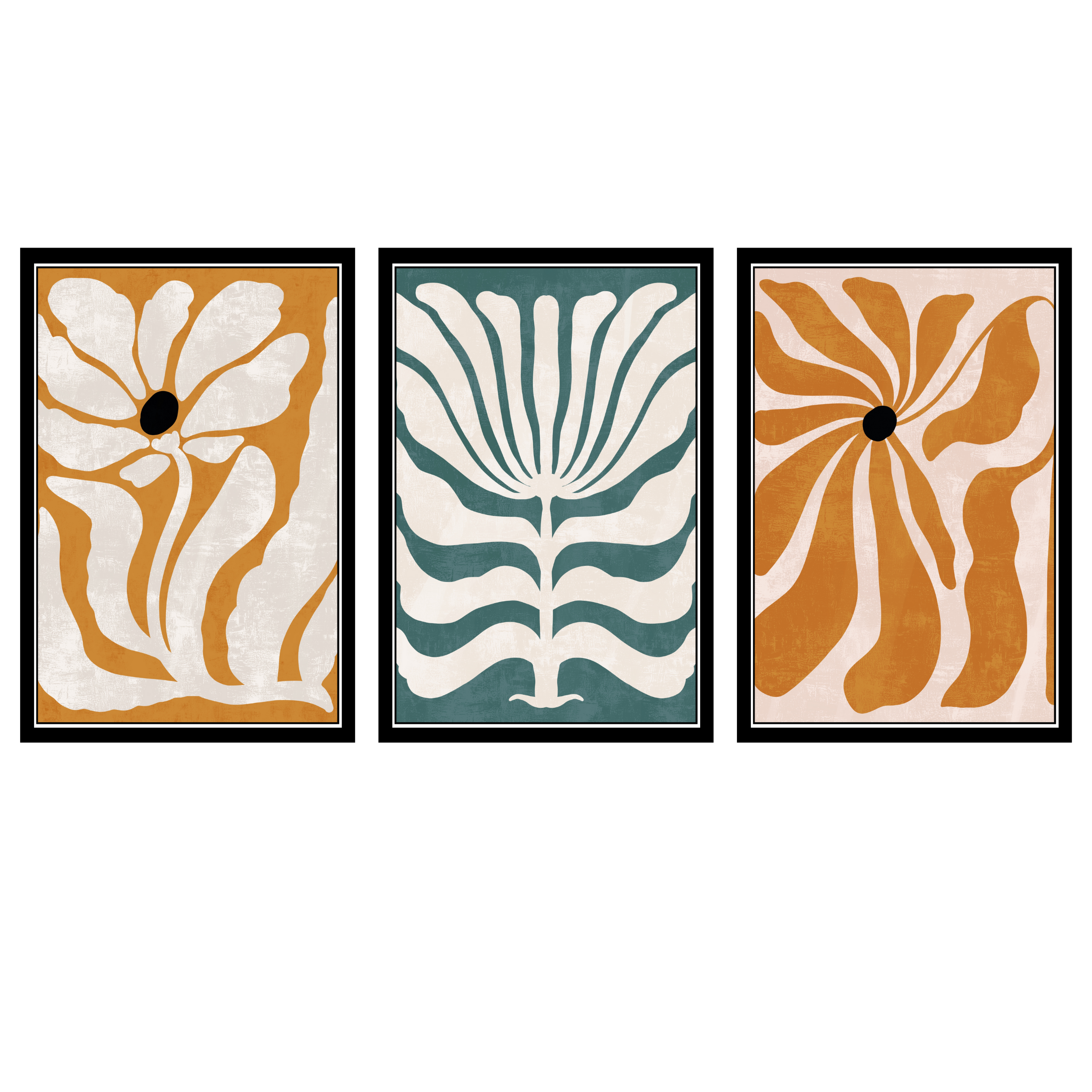 BOHO SET OF 3 FRAMES| PACK 9 | EACH FRAME "12X18" INCH