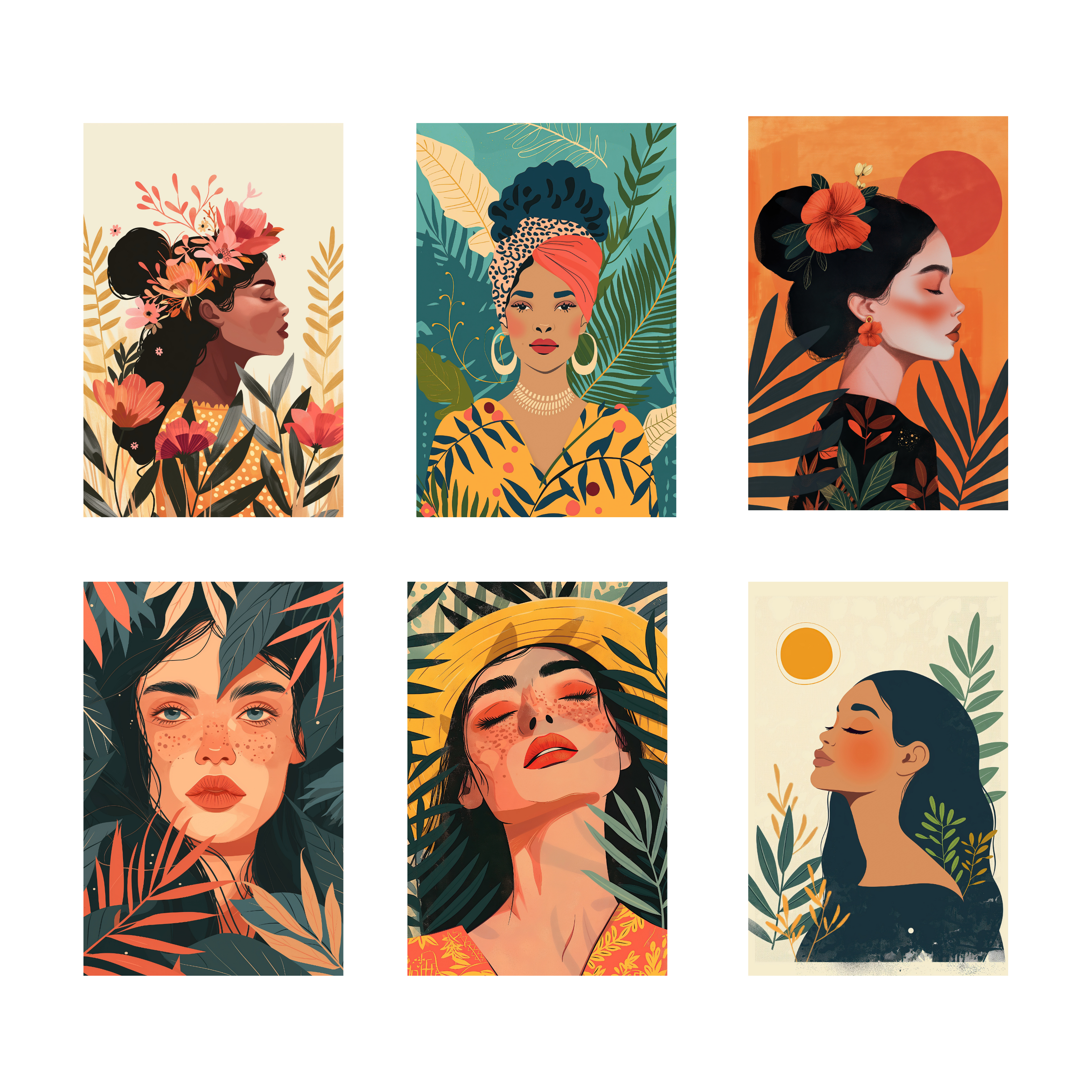 BOHO PACK OF 6 POSTERS SET 3
