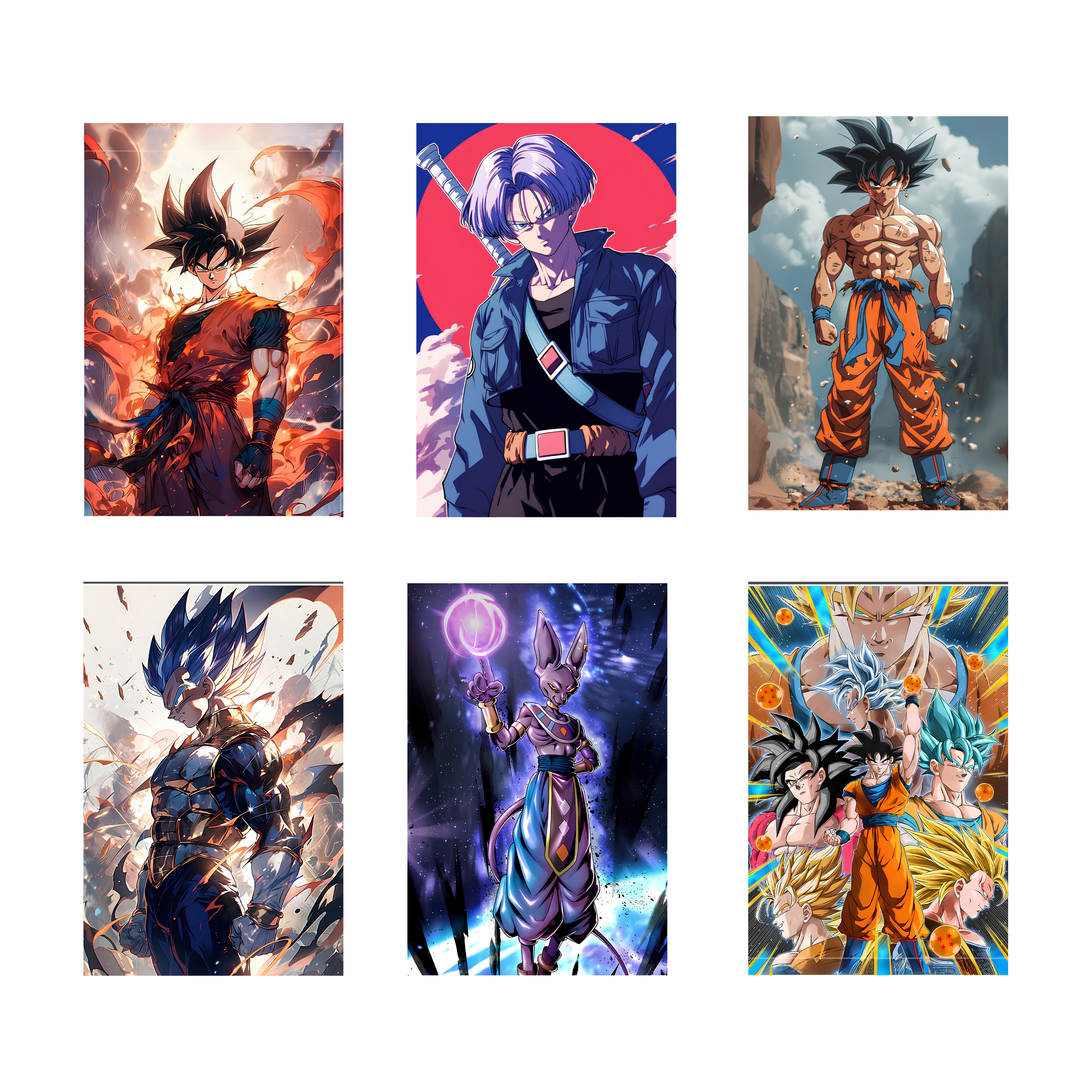 DRAGON BALL Z PACK OF 6 POSTERS SET 1