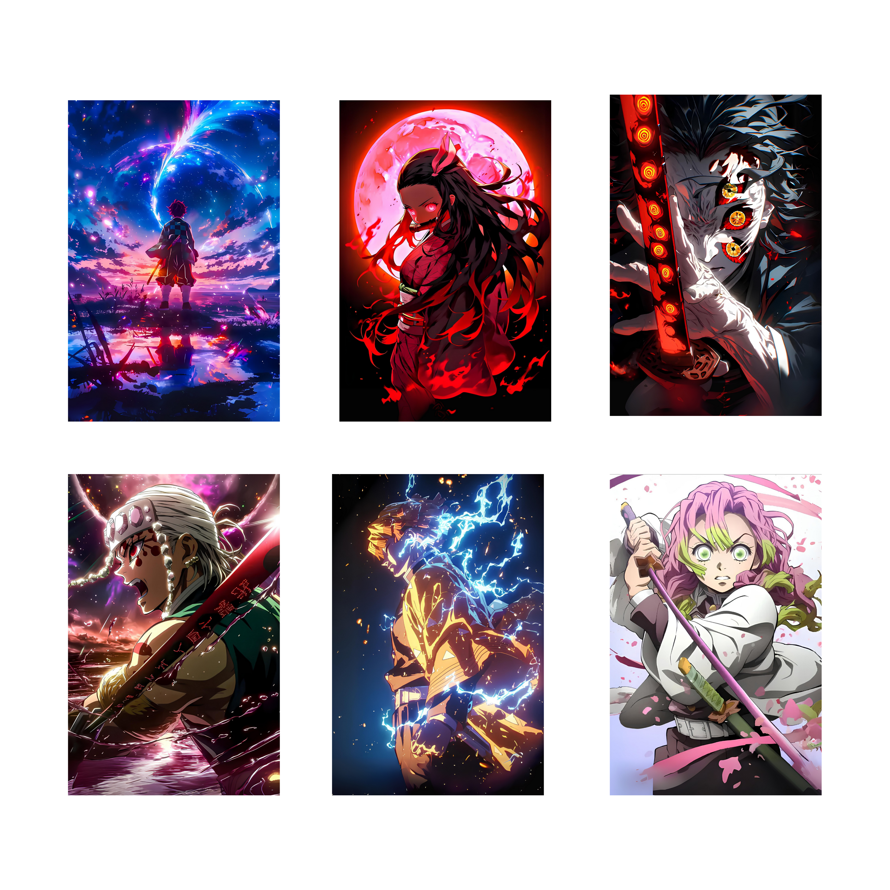 DEMON SLAYER PACK OF 6 POSTERS SET 4