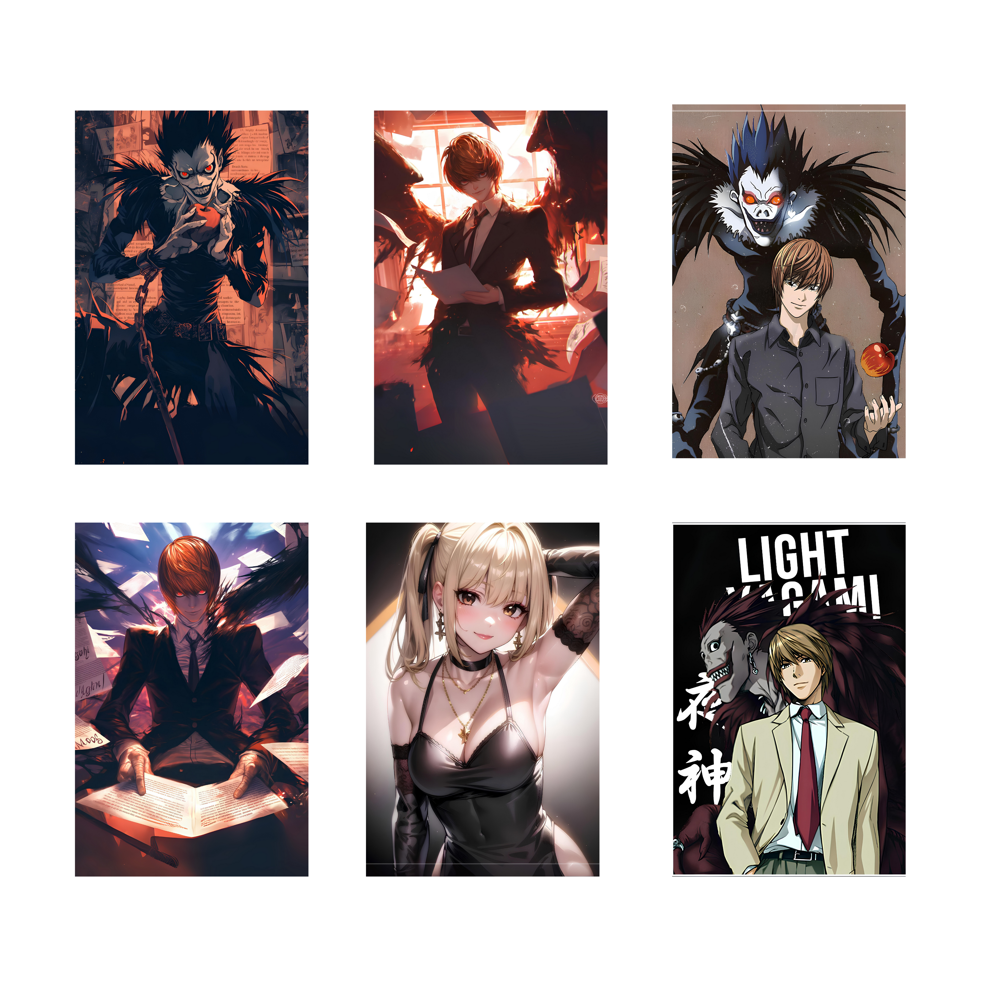 DEATH NOTE PACK OF 6 POSTERS SET 2