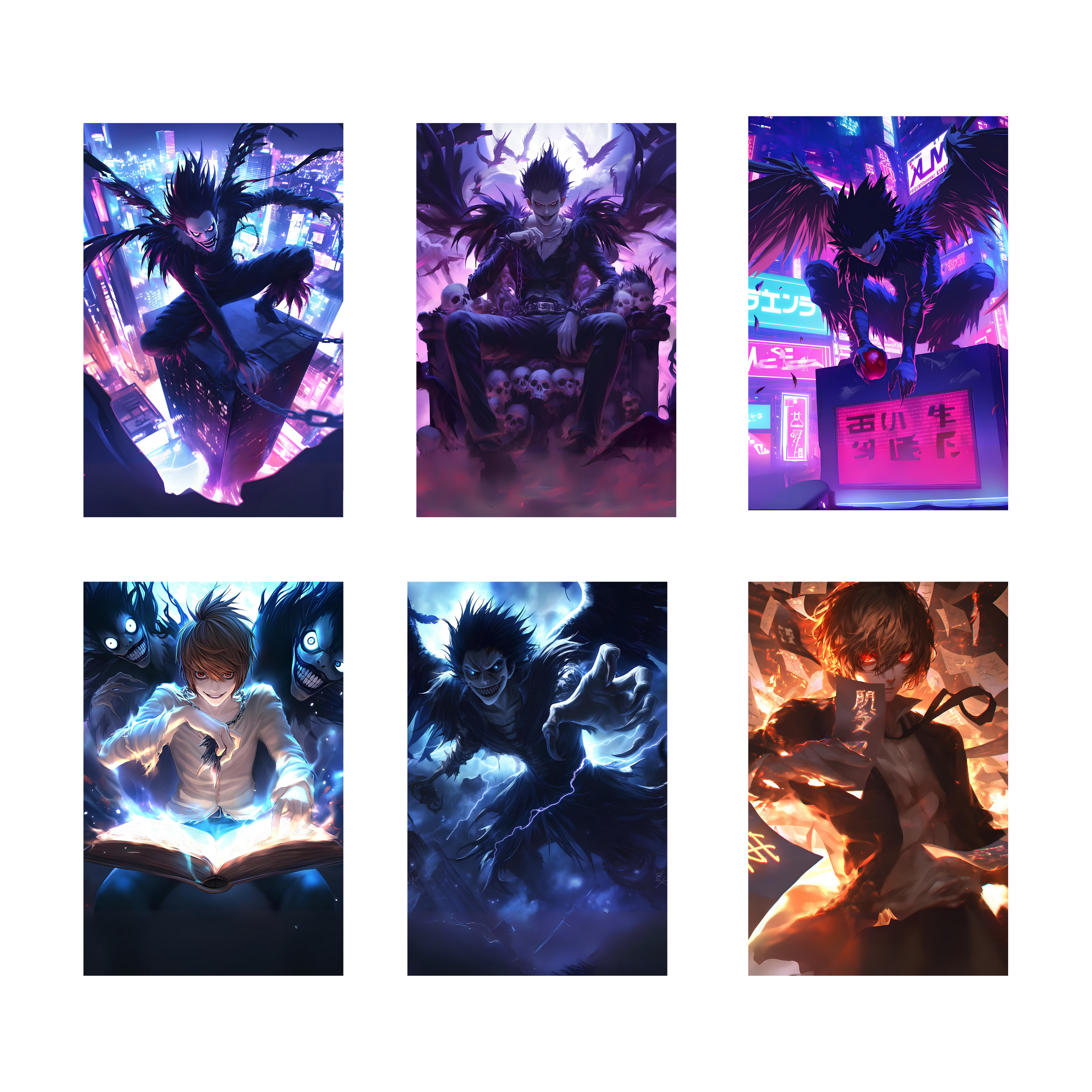 DEATH NOTE PACK OF 6 POSTERS SET 3