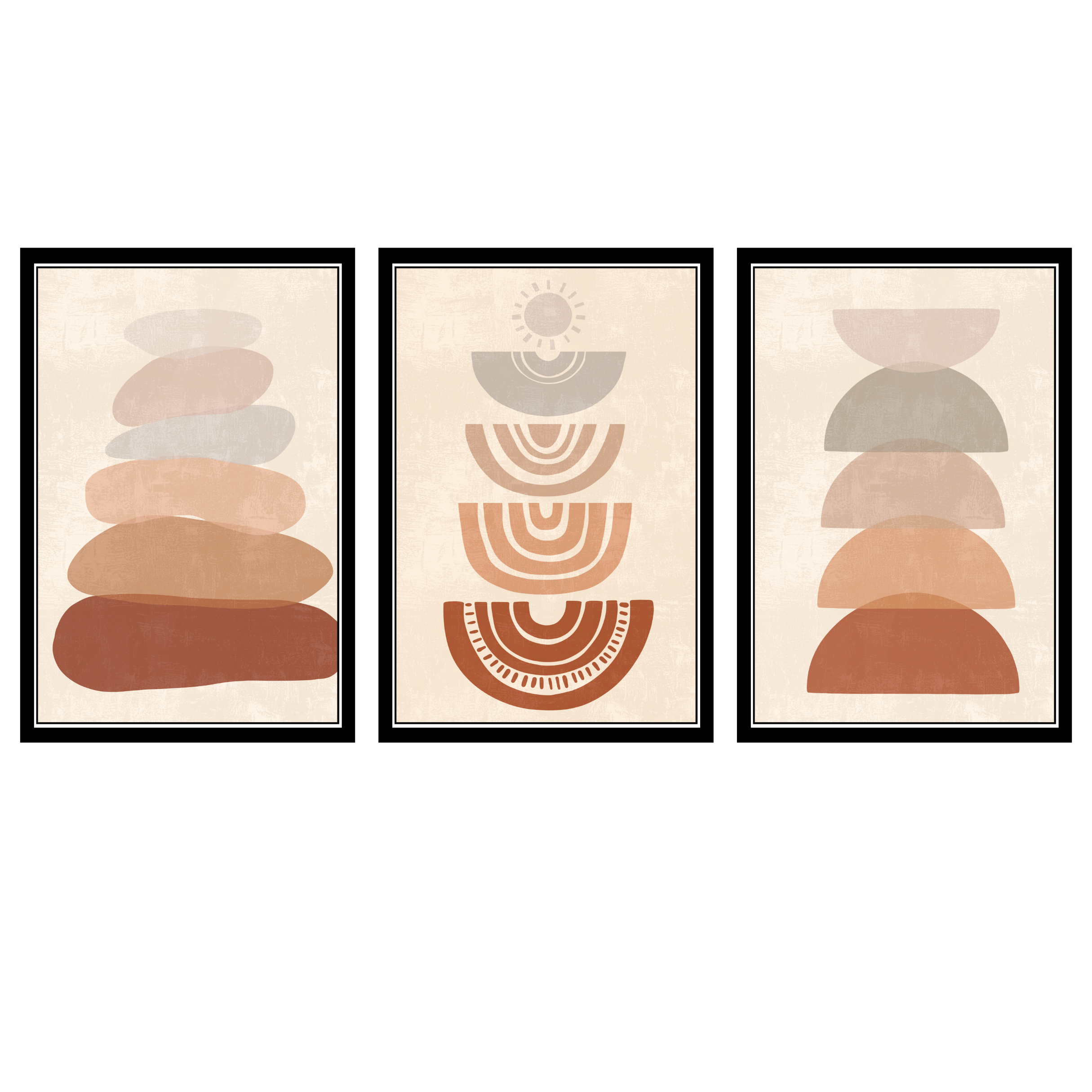 BOHO SET OF 3 FRAMES| PACK 4 | EACH FRAME "12X18" INCH
