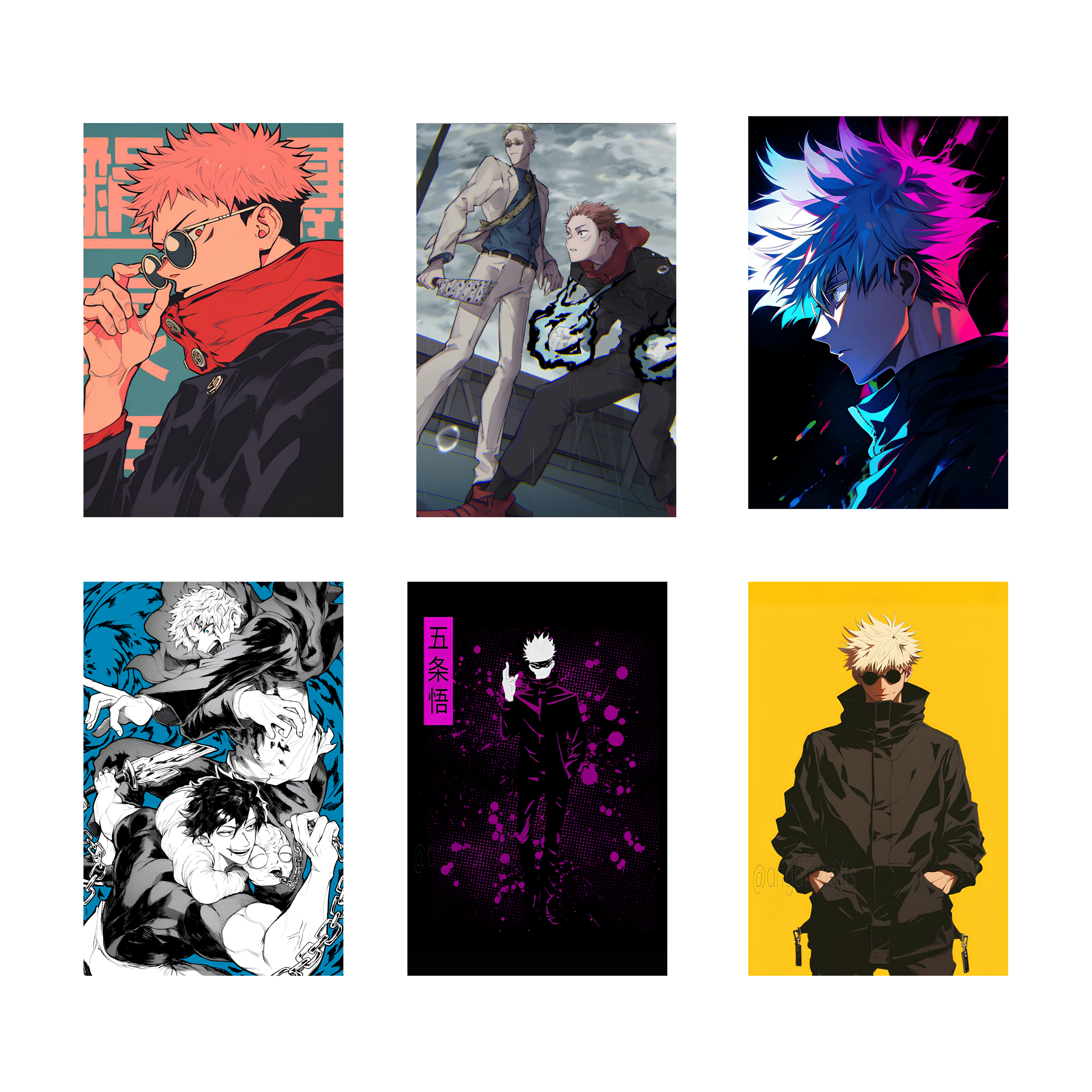 JUJUTSU KAISEN  PACK OF 6 POSTERS SET 4