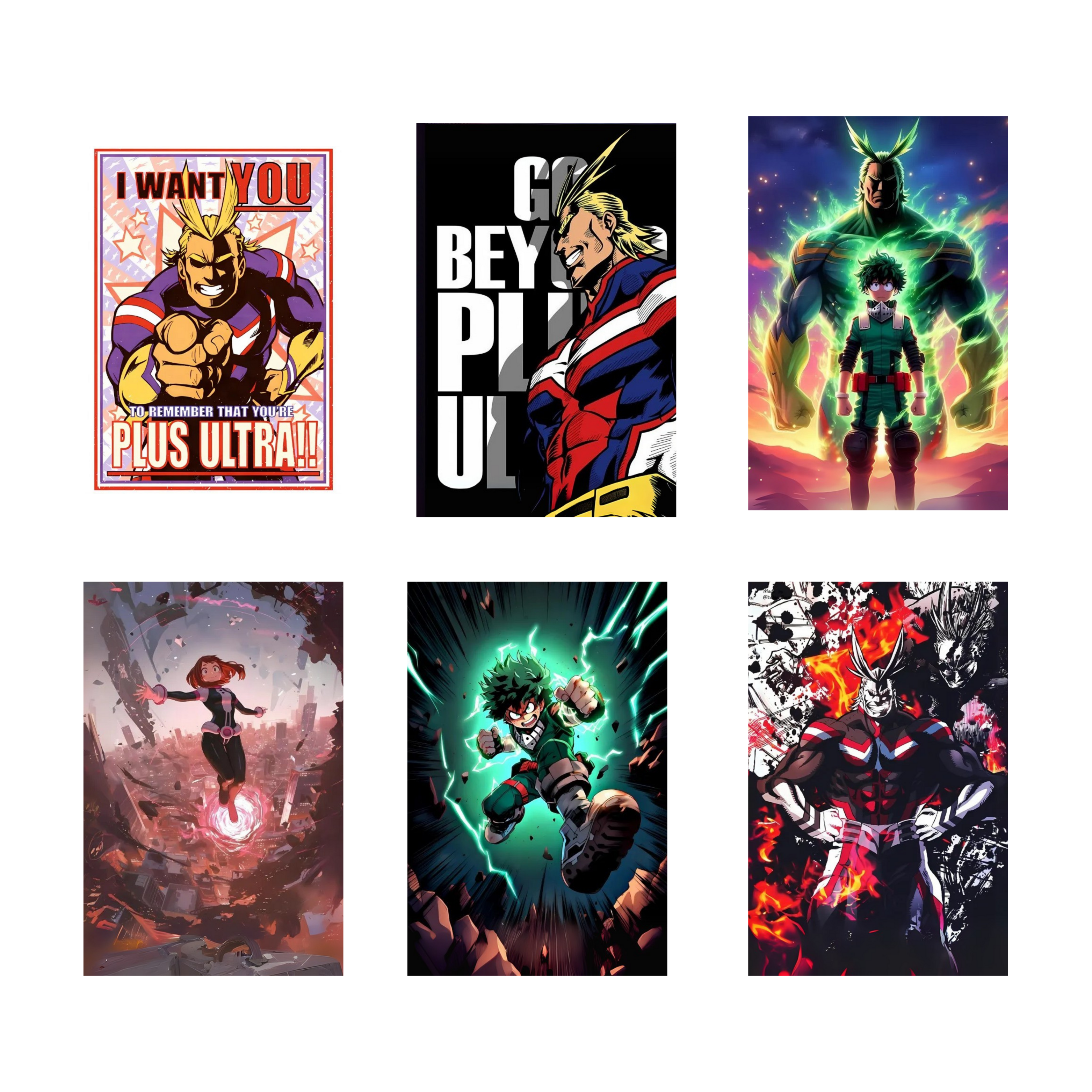 MY HERO ACADEMIA PACK OF 6 POSTERS SET 3