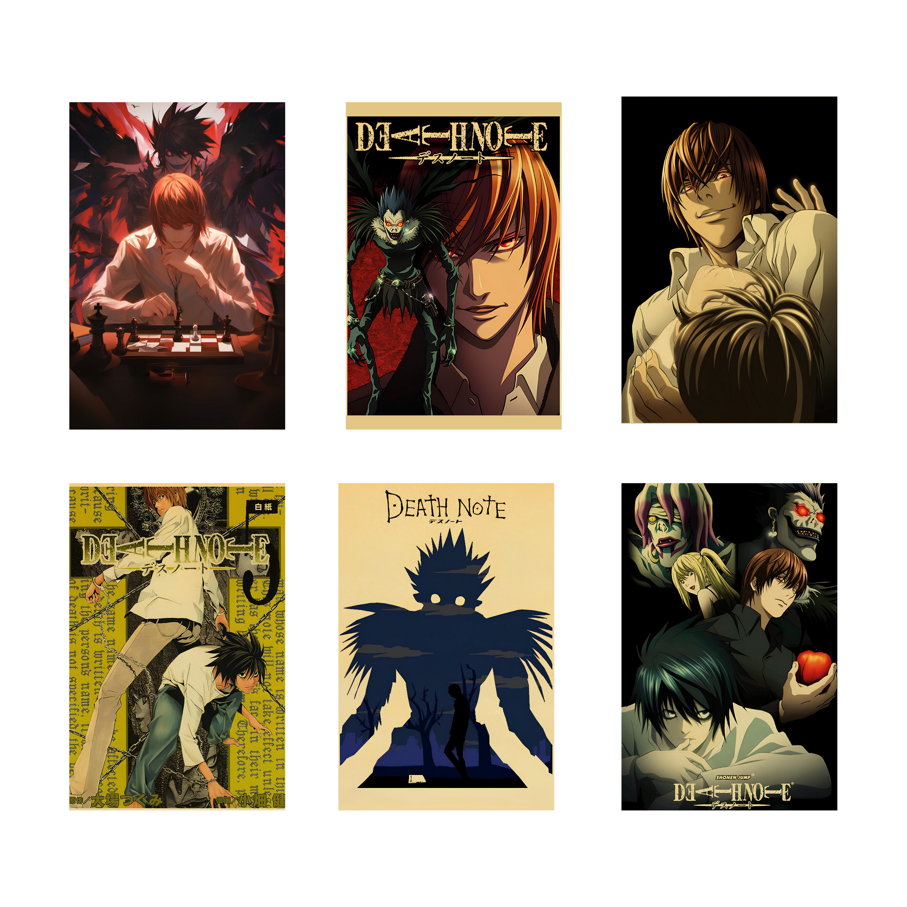 DEATH NOTE PACK OF 6 POSTERS SET 4