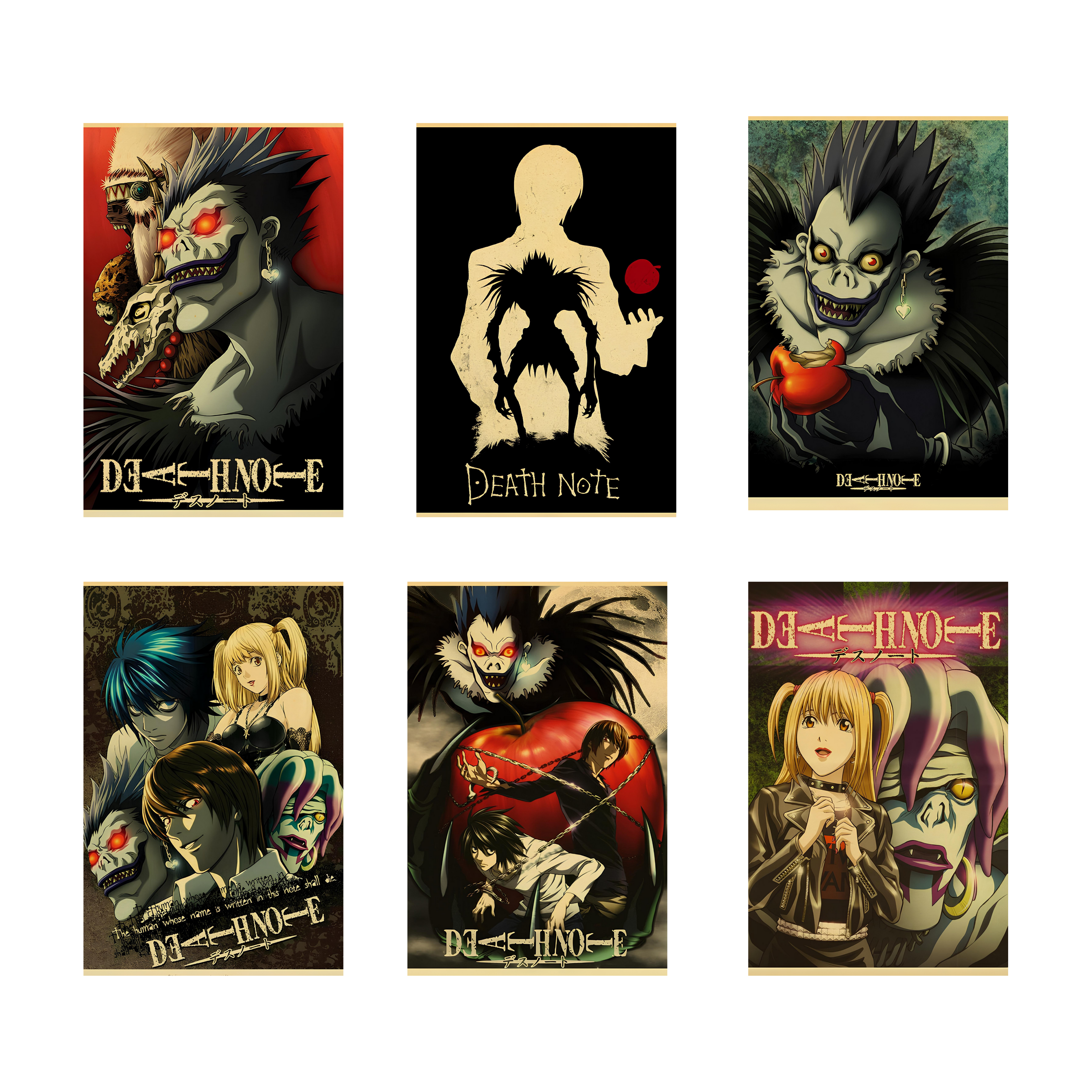 DEATH NOTE PACK OF 6 POSTERS SET 5