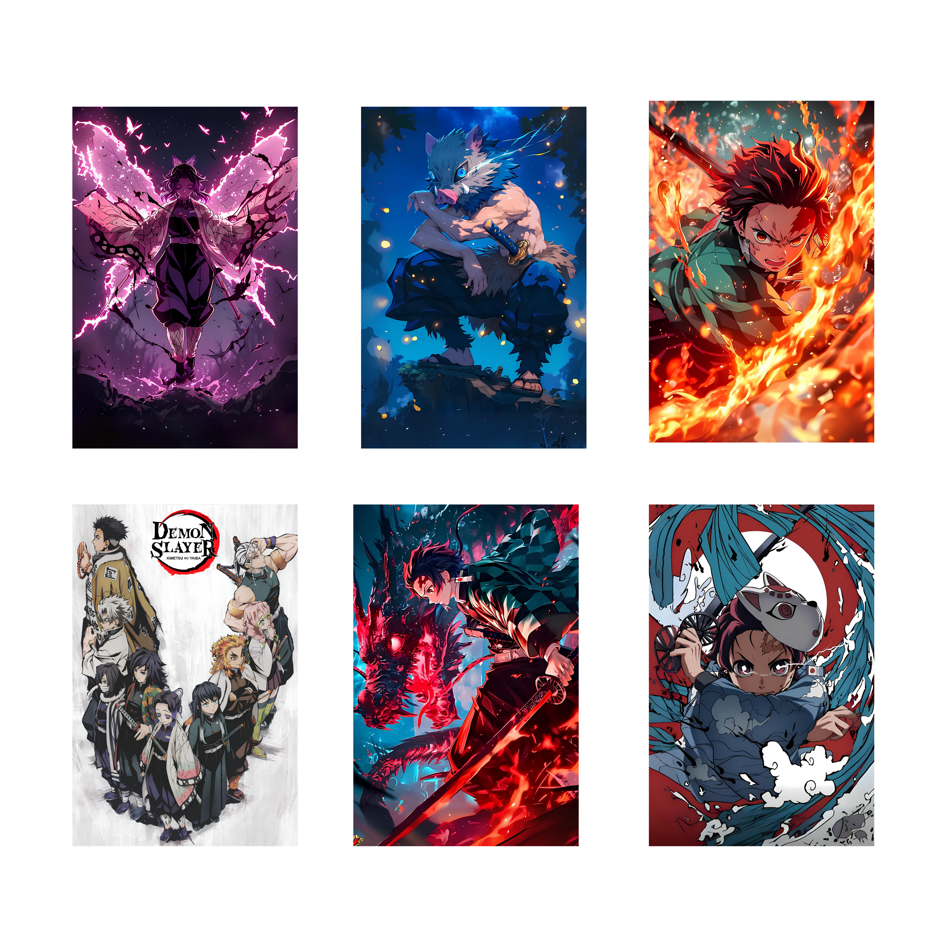 DEMON SLAYER PACK OF 6 POSTERS SET 3