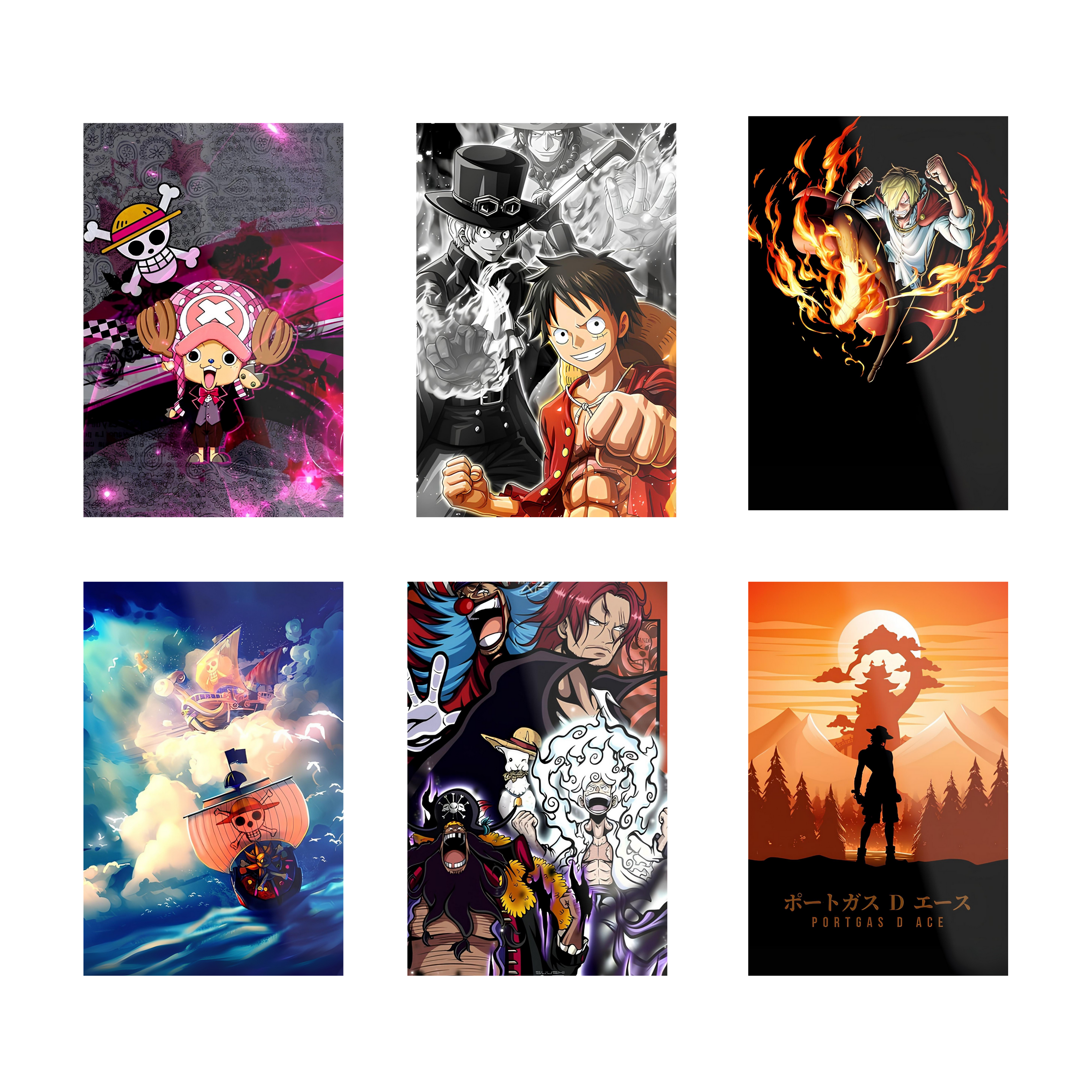 ONE PIECE PACK OF 6 POSTERS SET 5