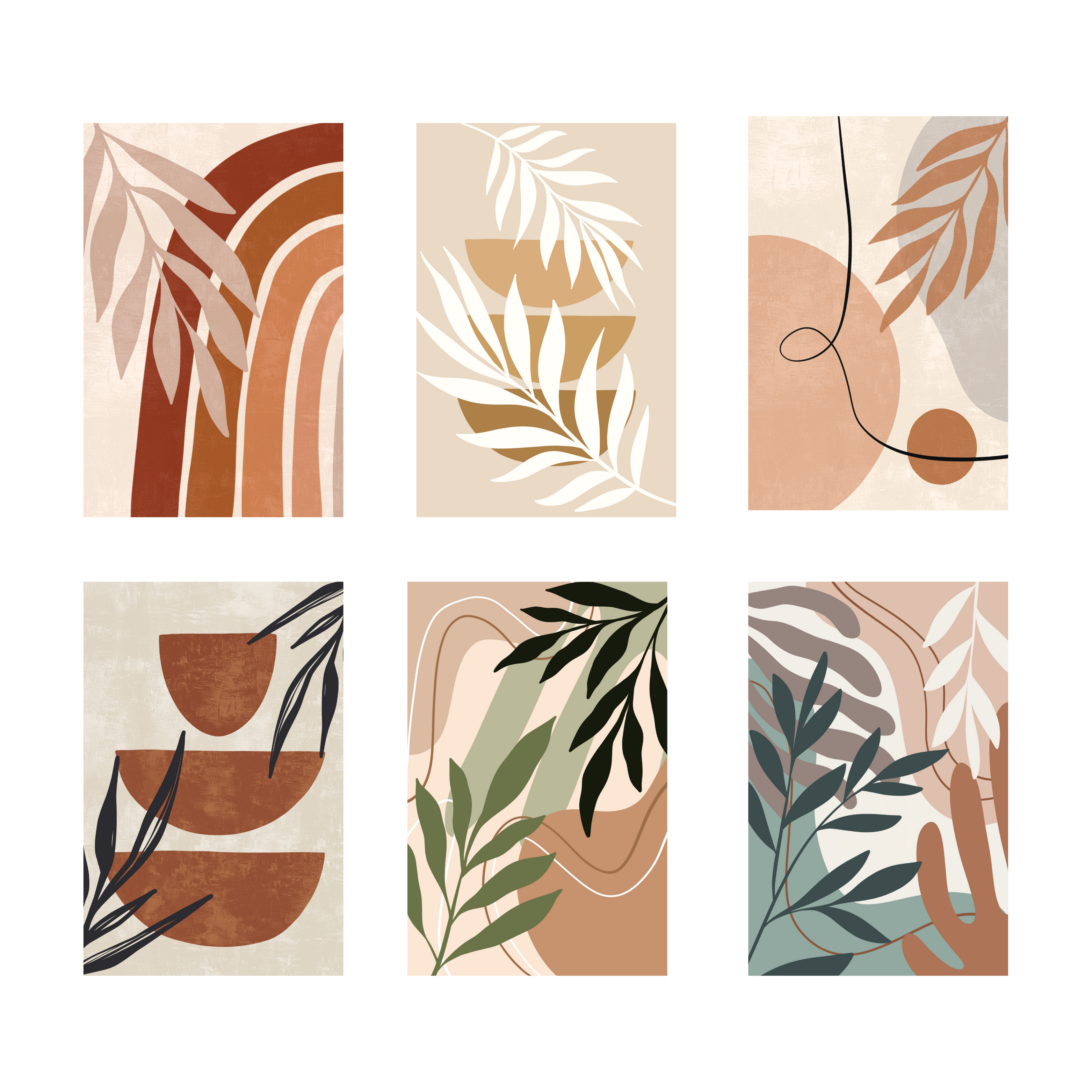 BOHO PACK OF 6 POSTERS SET 4