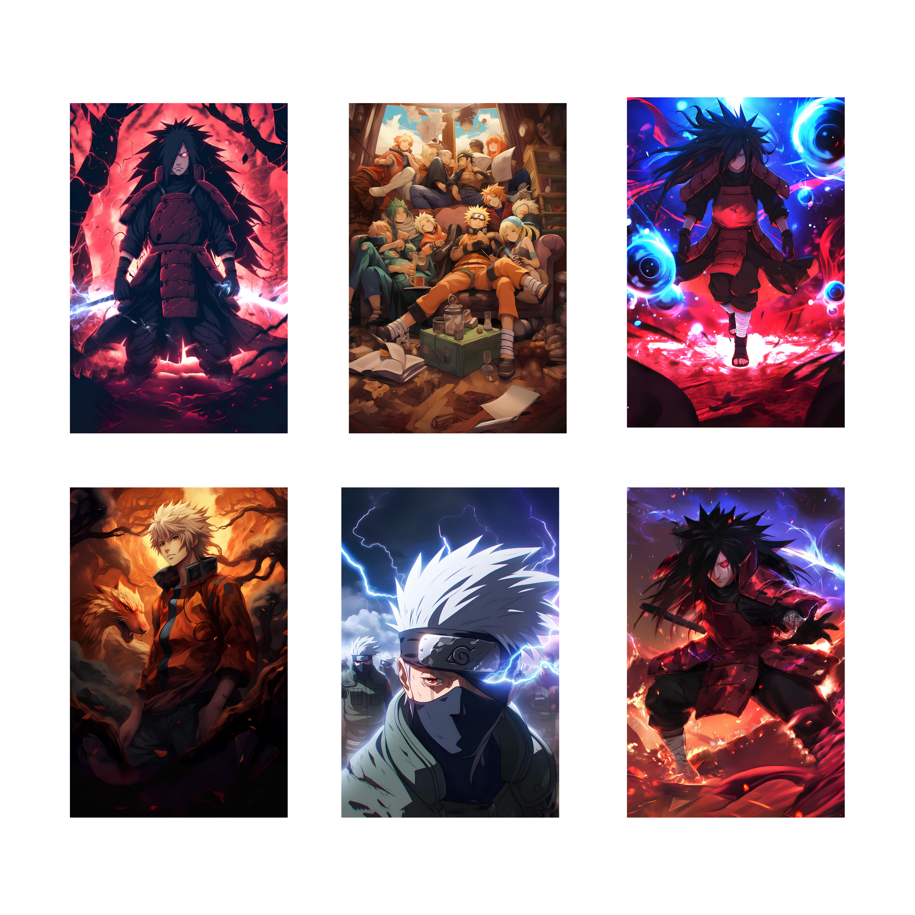 NARUTO PACK OF 6 POSTERS SET 5