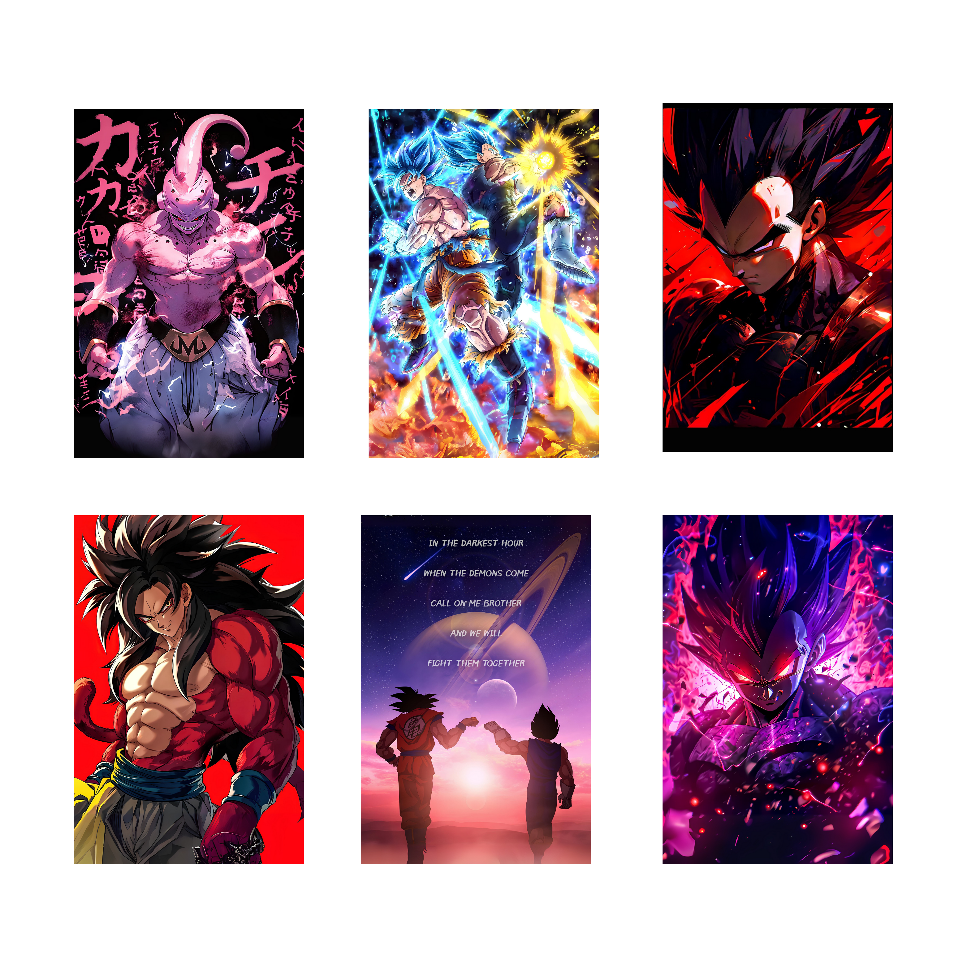 DRAGON BALL Z PACK OF 6 POSTERS SET 5