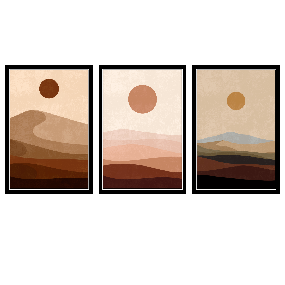 BOHO SET OF 3 FRAMES| PACK 13 | EACH FRAME "12X18" INCH