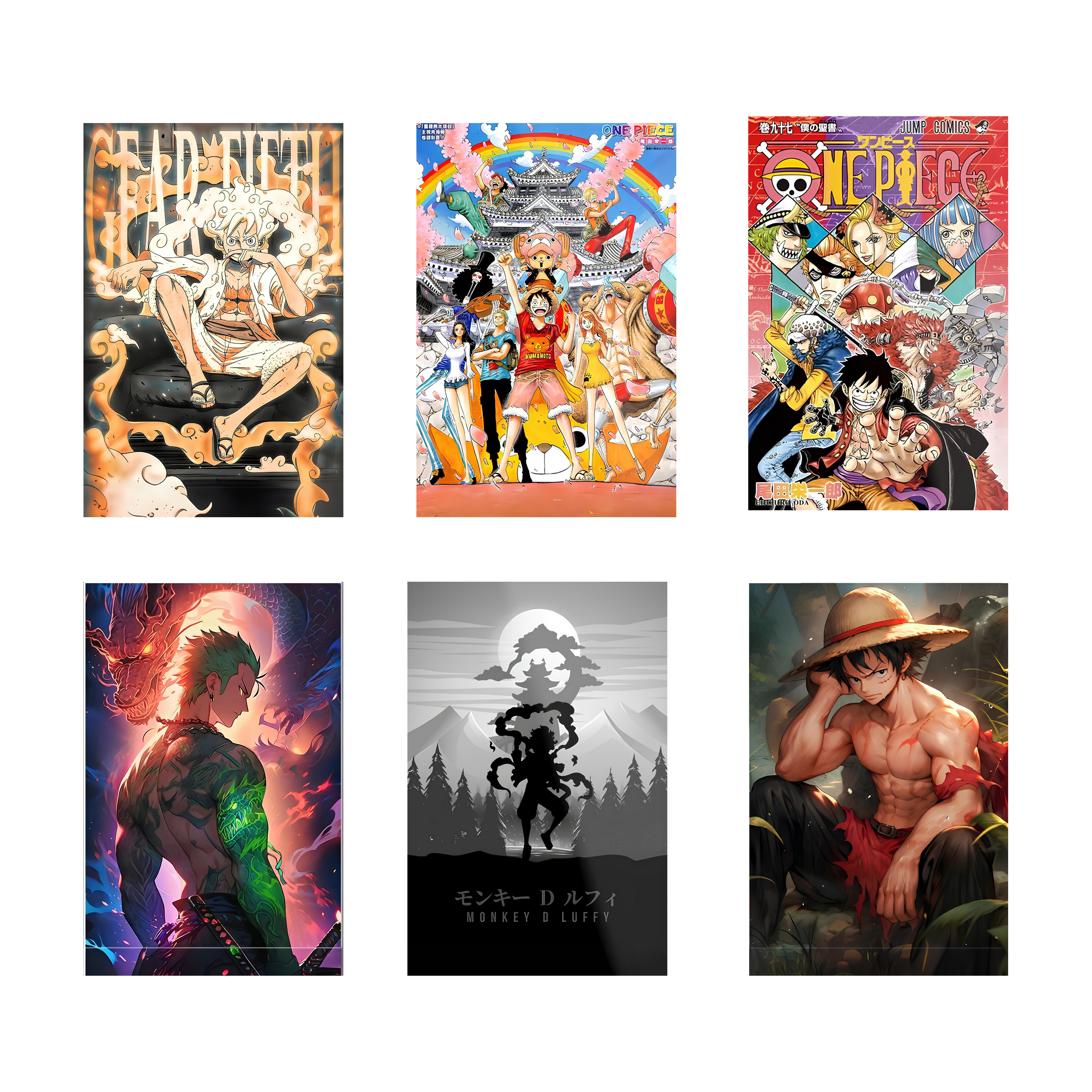 ONE PIECE PACK OF 6 POSTERS SET 4
