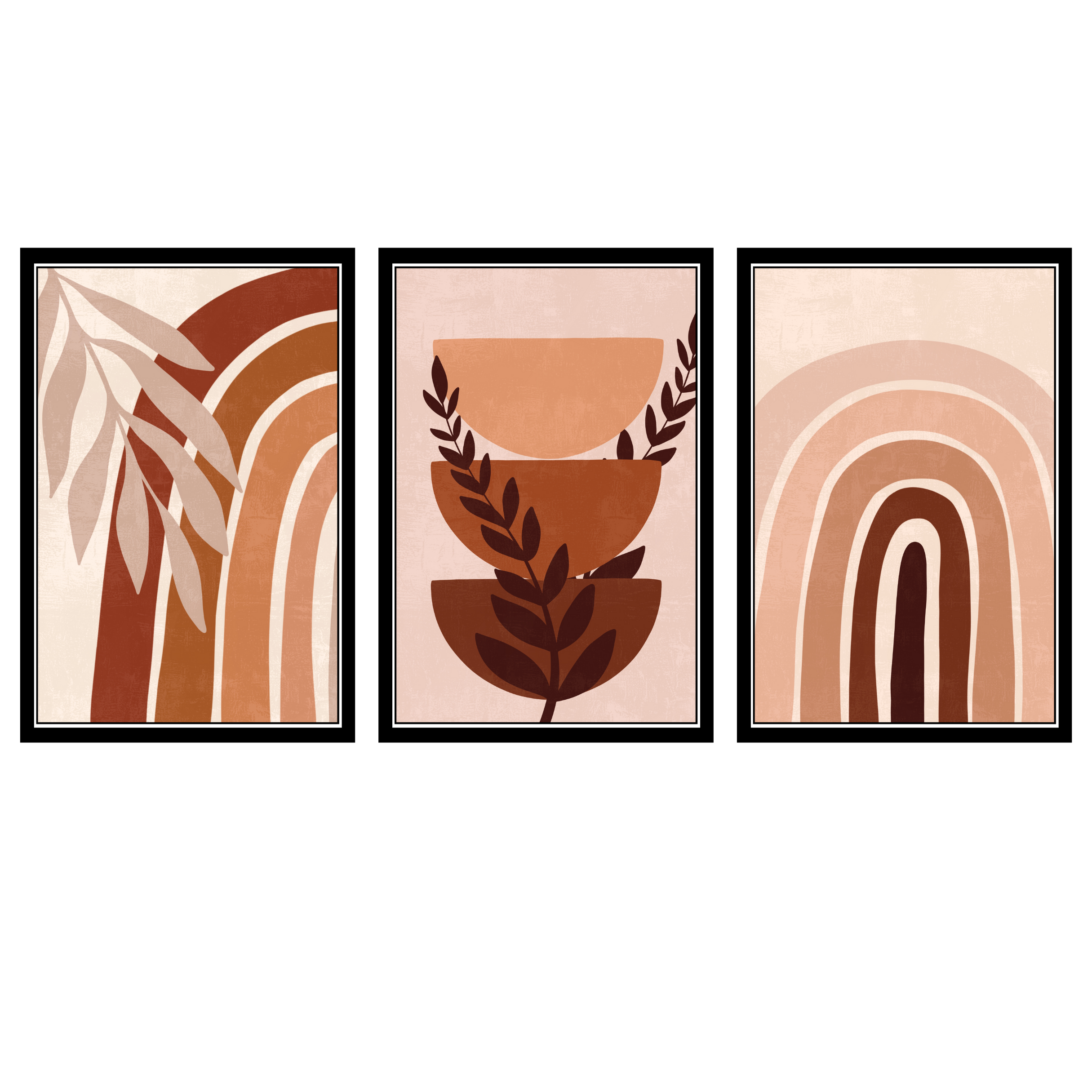 BOHO SET OF 3 FRAMES| PACK 12 | EACH FRAME "12X18" INCH