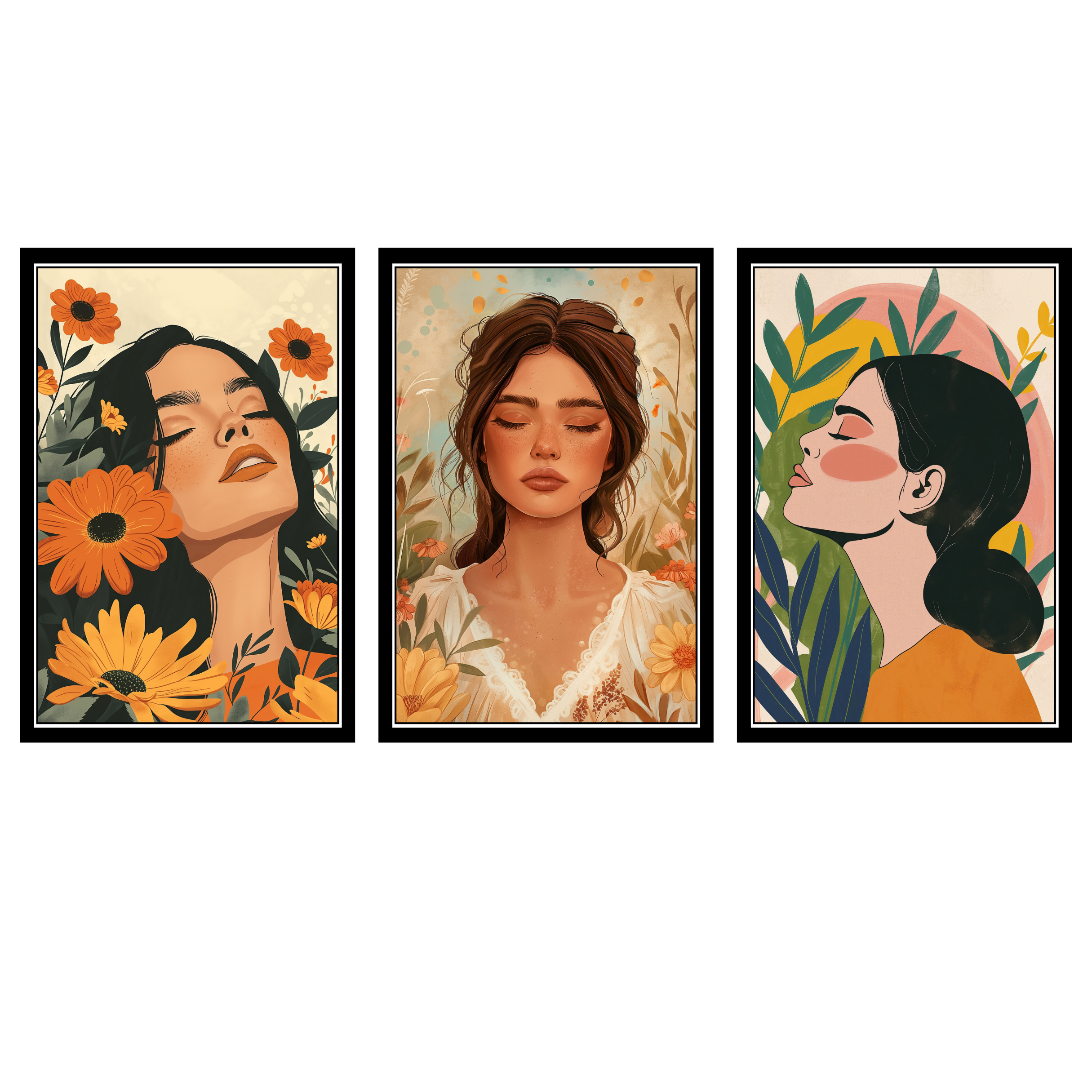 BOHO SET OF 3 FRAMES| PACK 11 | EACH FRAME "12X18" INCH