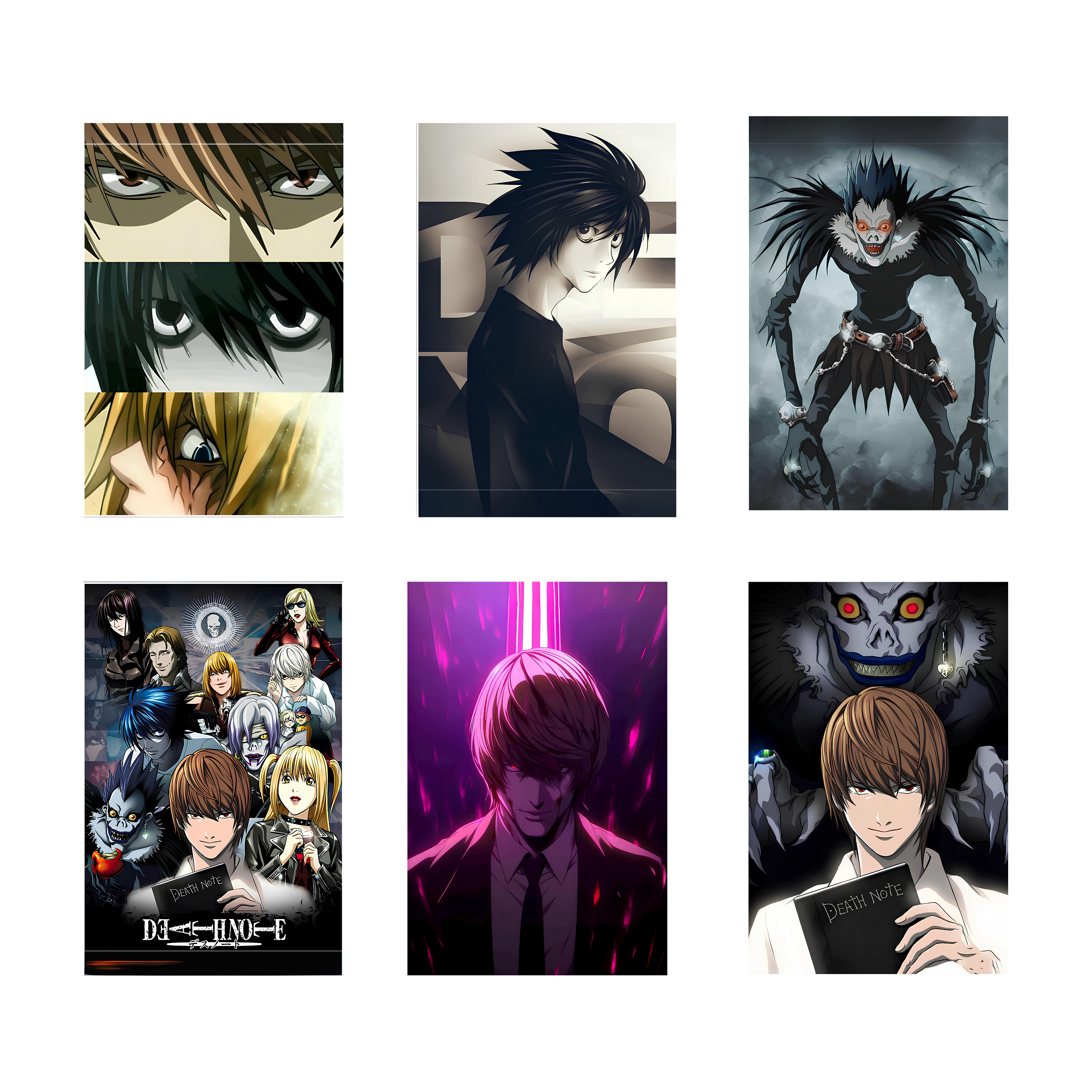 DEATH NOTE PACK OF 6 POSTERS SET 1