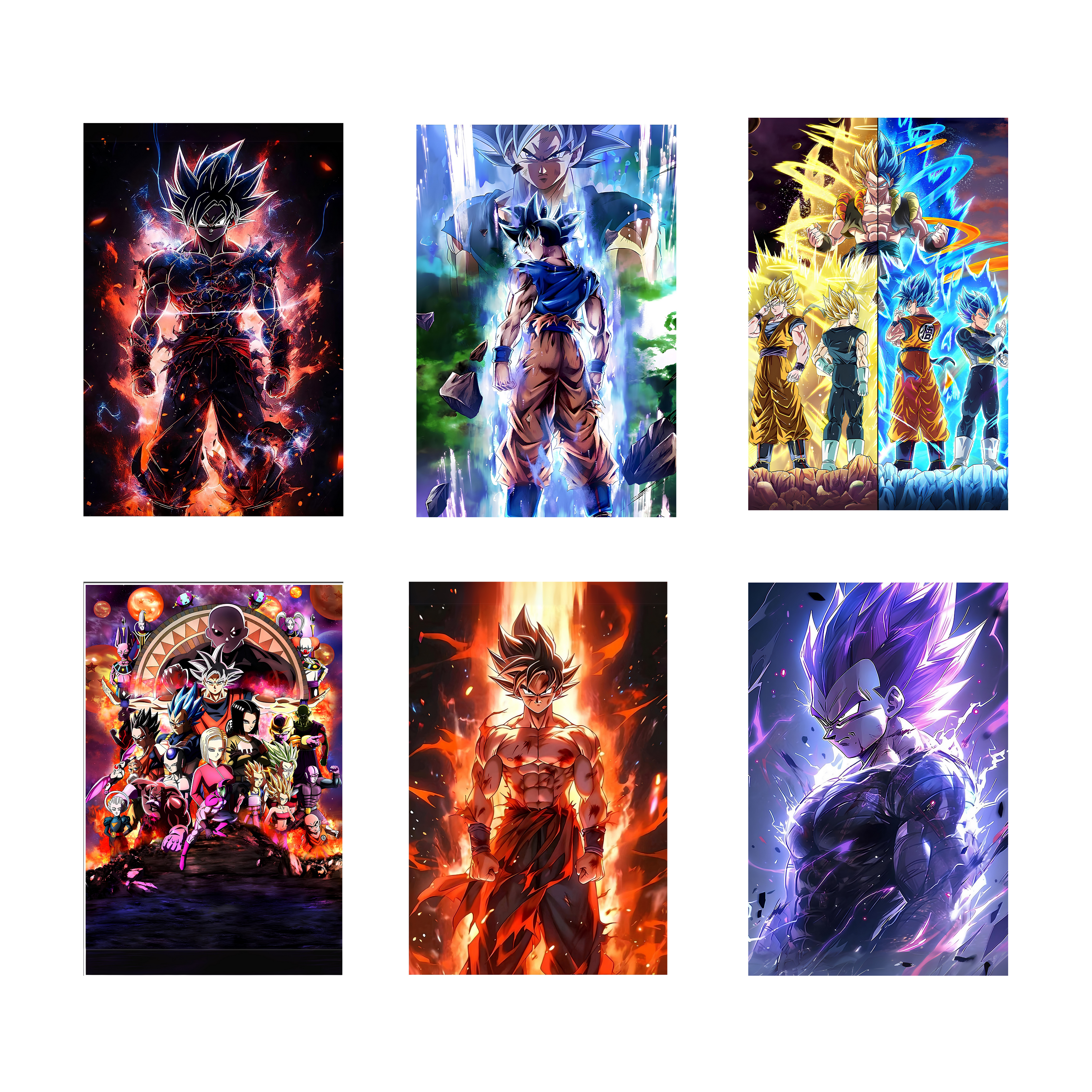 DRAGON BALL Z PACK OF 6 POSTERS SET 2