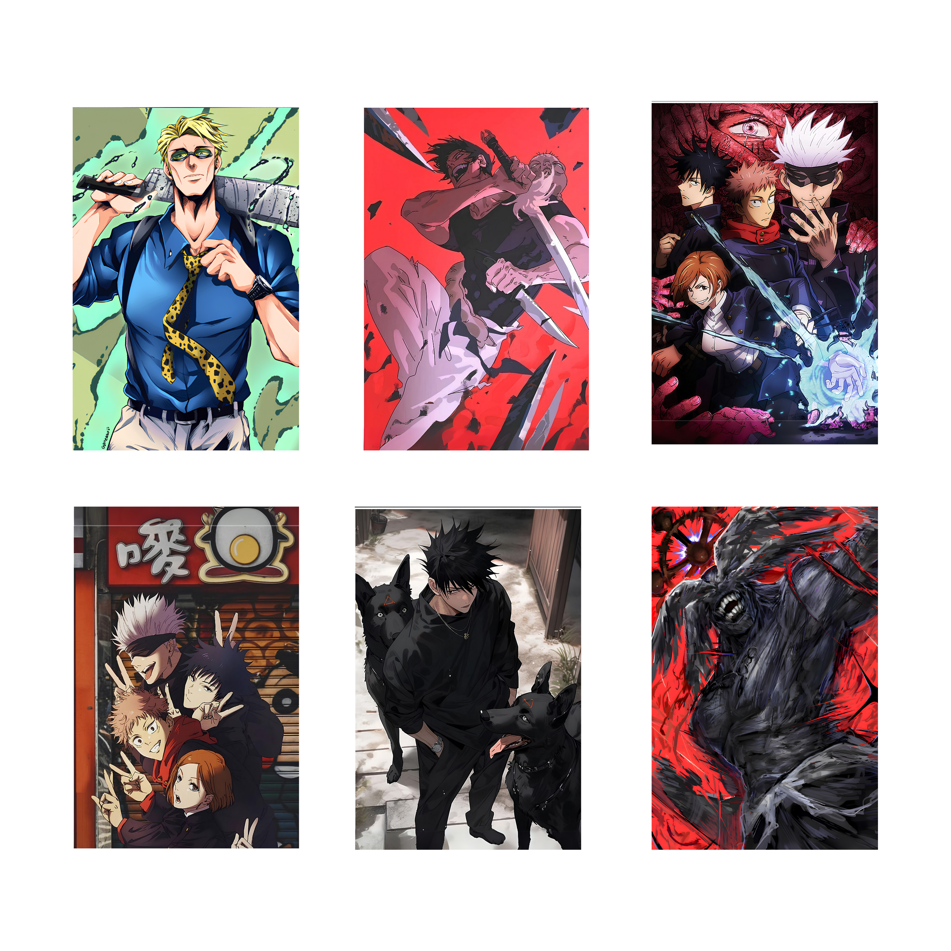 JUJUTSU KAISEN  PACK OF 6 POSTERS SET 2