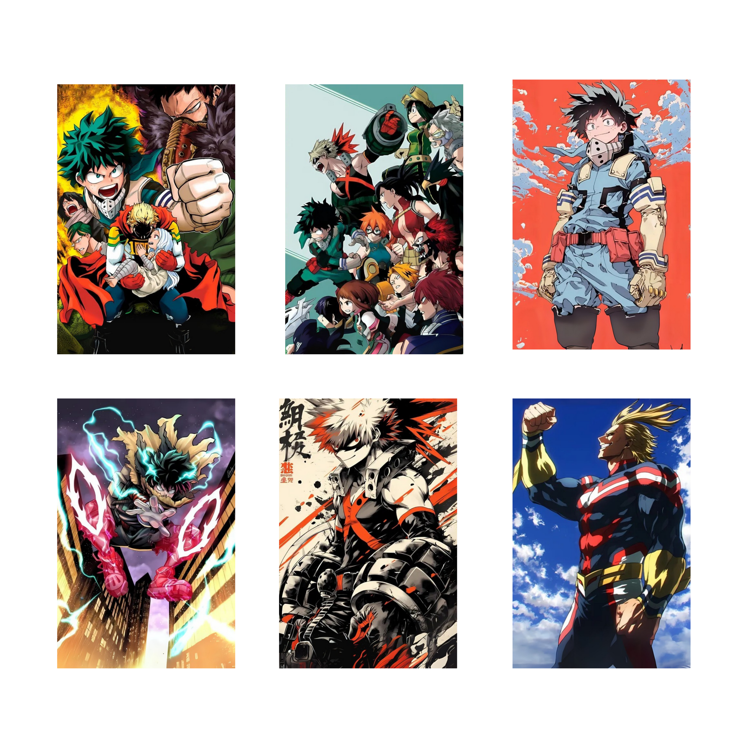 MY HERO ACADEMIA PACK OF 6 POSTERS SET 5