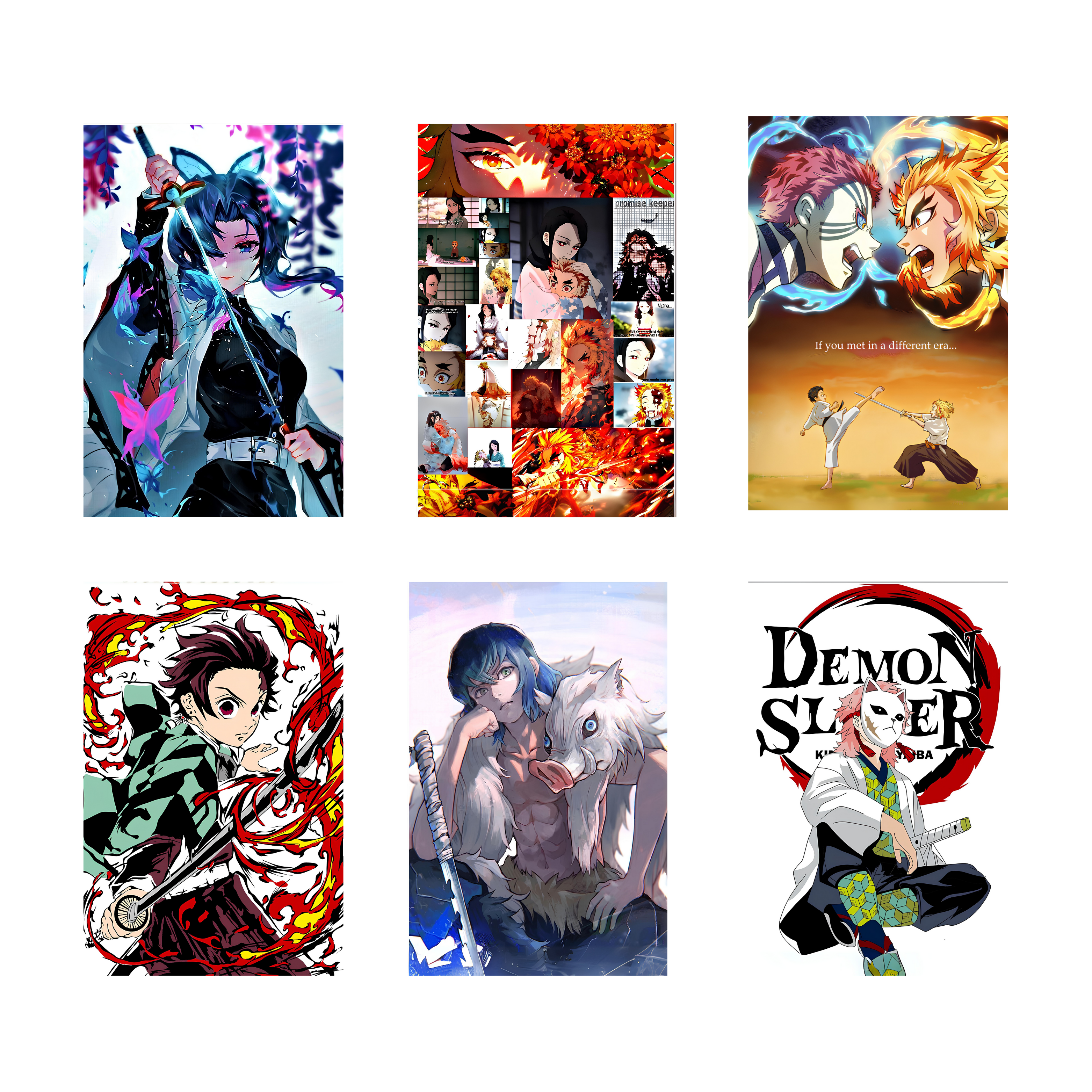 DEMON SLAYER PACK OF 6 POSTERS SET 2