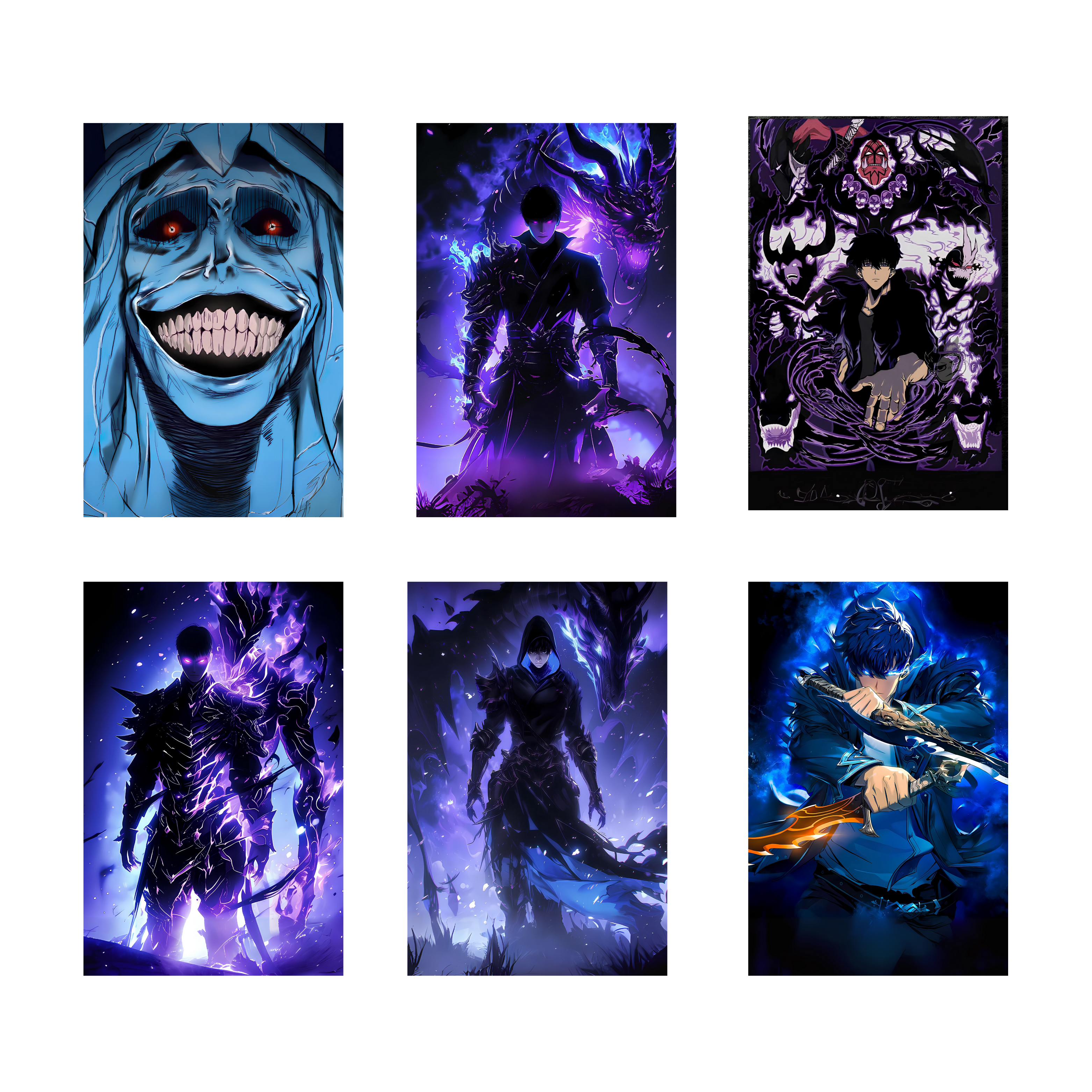 SOLO LEVELING PACK OF 6 POSTERS SET 2