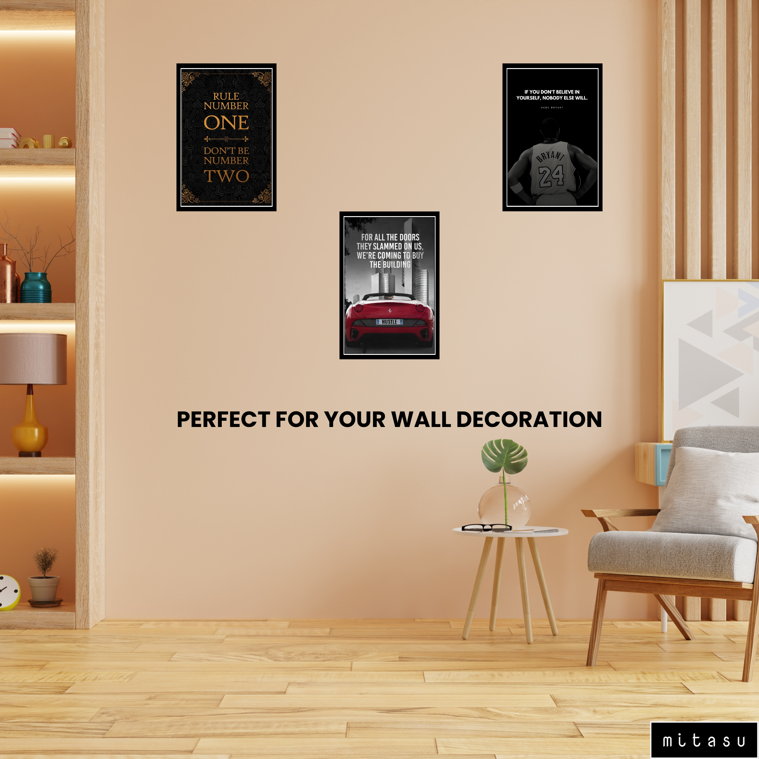 MOTIVITIONAL SET OF 3 FRAMES| PACK 5 | EACH FRAME "12X18" INCH
