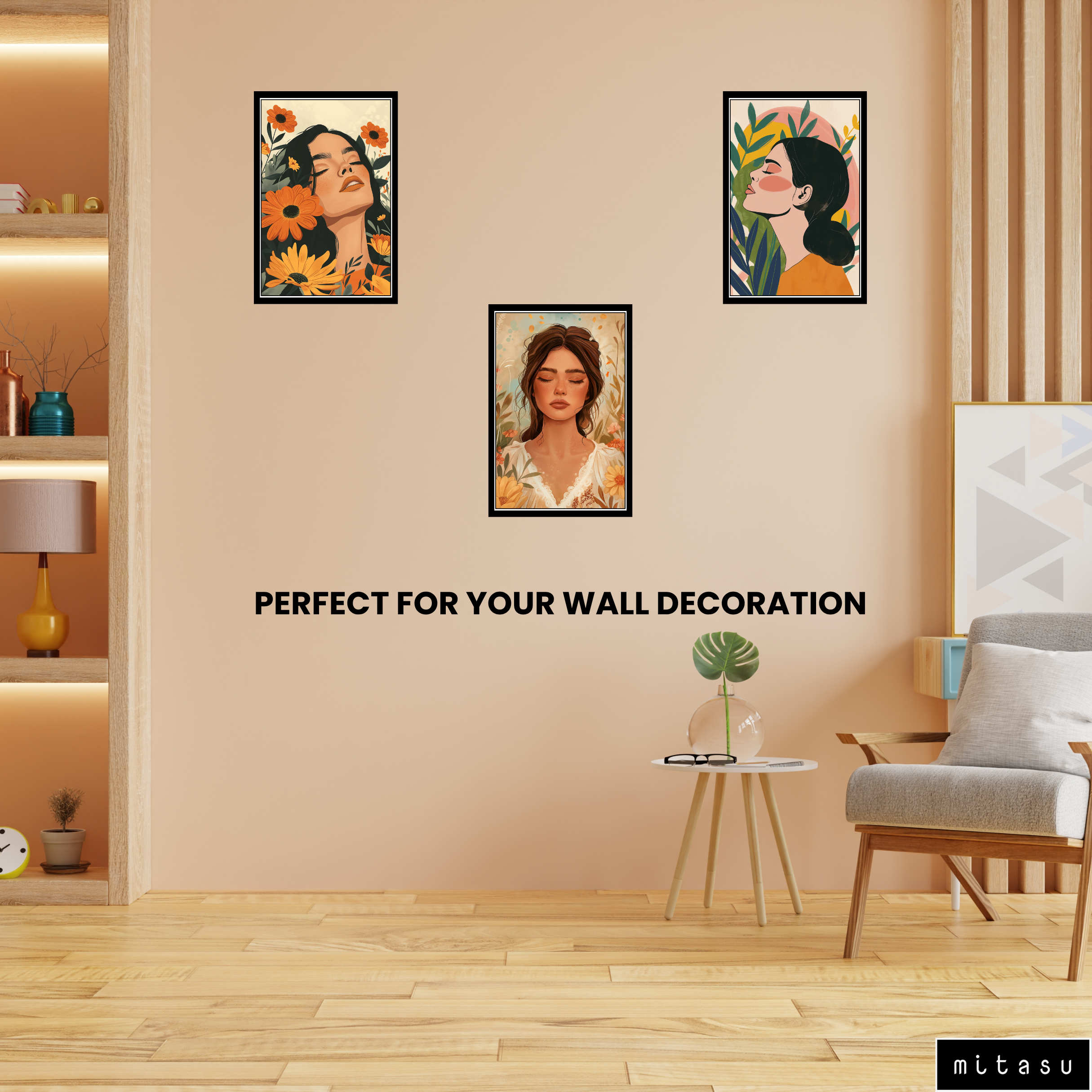 BOHO SET OF 3 FRAMES| PACK 11 | EACH FRAME "12X18" INCH