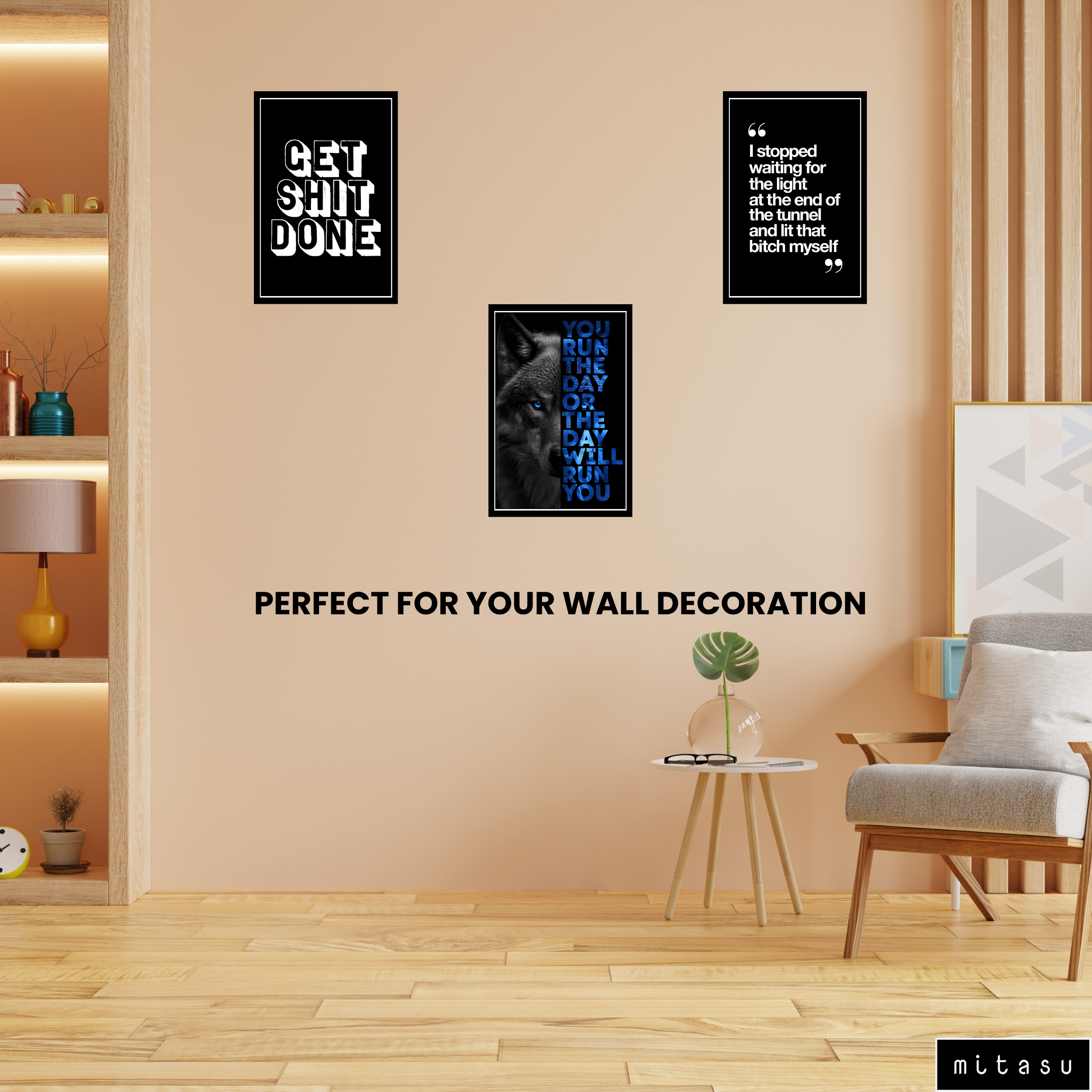 MOTIVITIONAL SET OF 3 FRAMES| PACK 6 | EACH FRAME "12X18" INCH