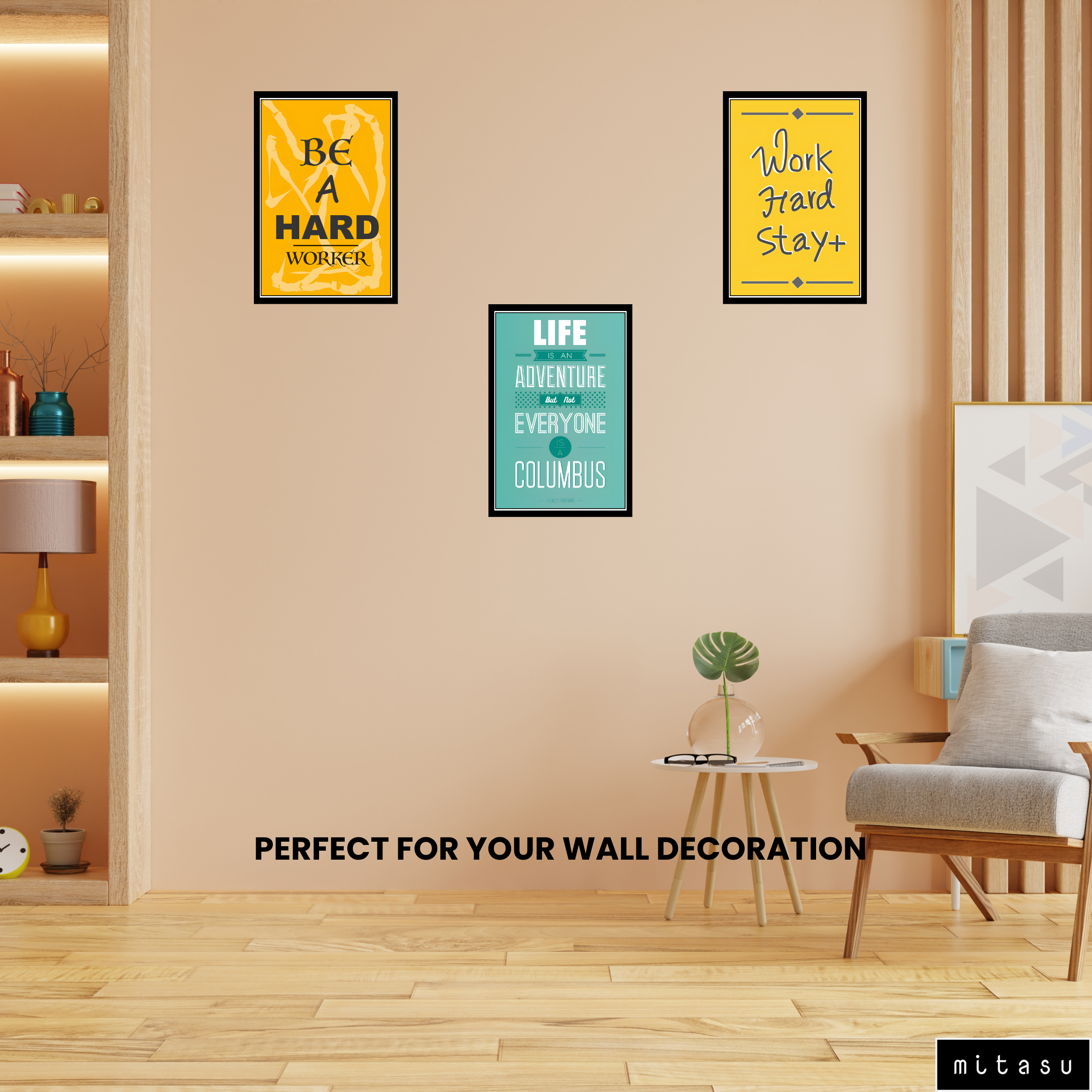 MOTIVITIONAL SET OF 3 FRAMES| PACK 1 | EACH FRAME "12X18" INCH
