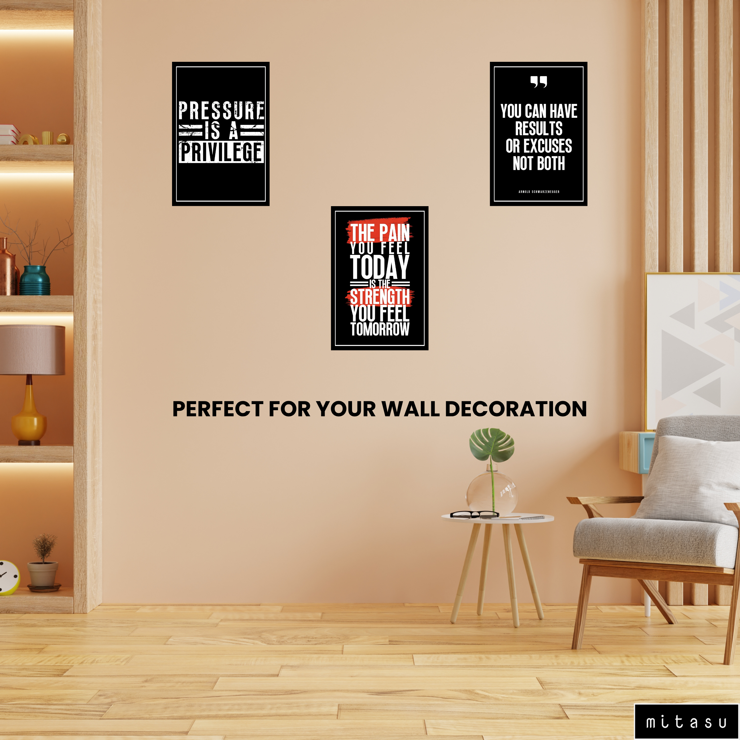 MOTIVITIONAL SET OF 3 FRAMES| PACK 14 | EACH FRAME "12X18" INCH