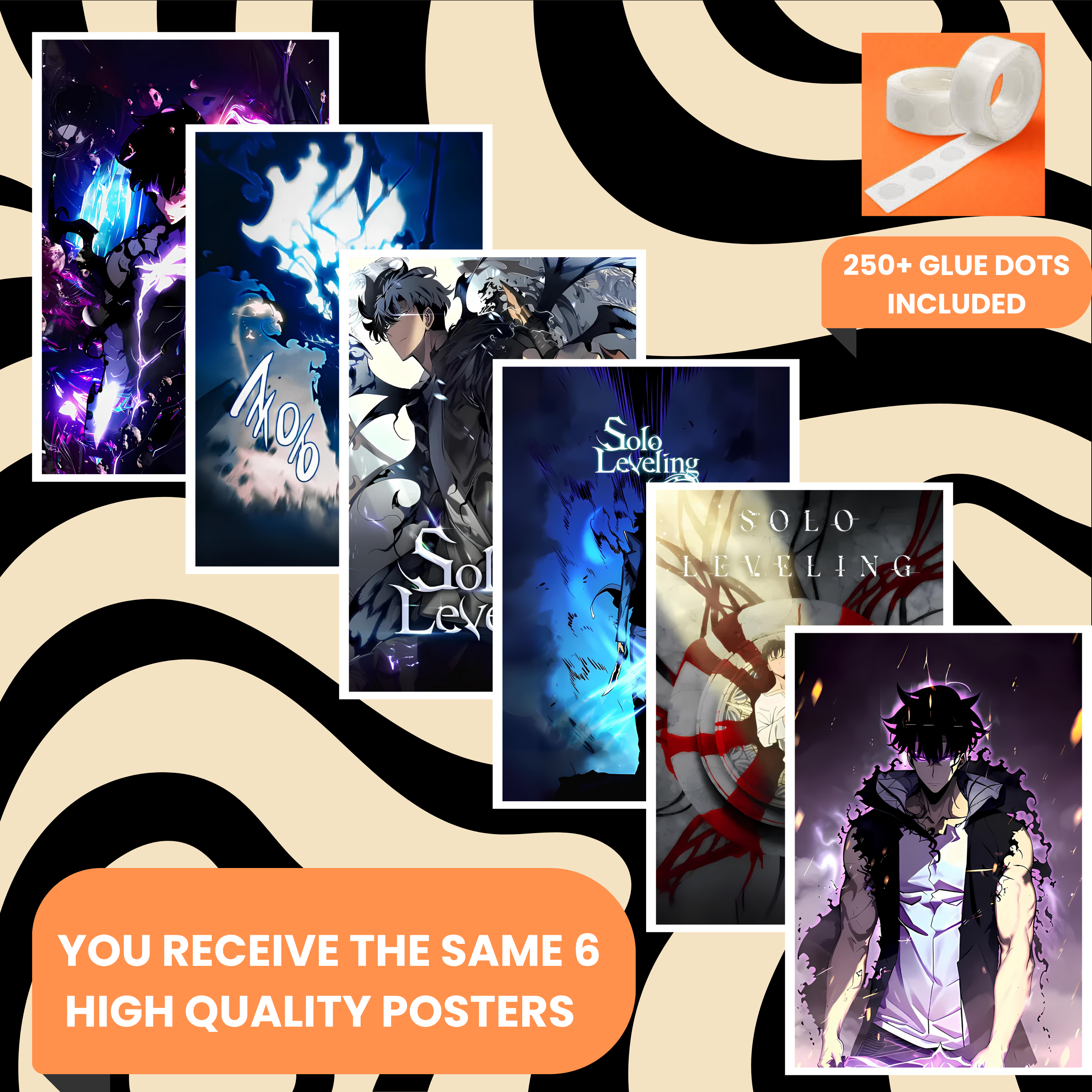 SOLO LEVELING PACK OF 6 POSTERS SET 5