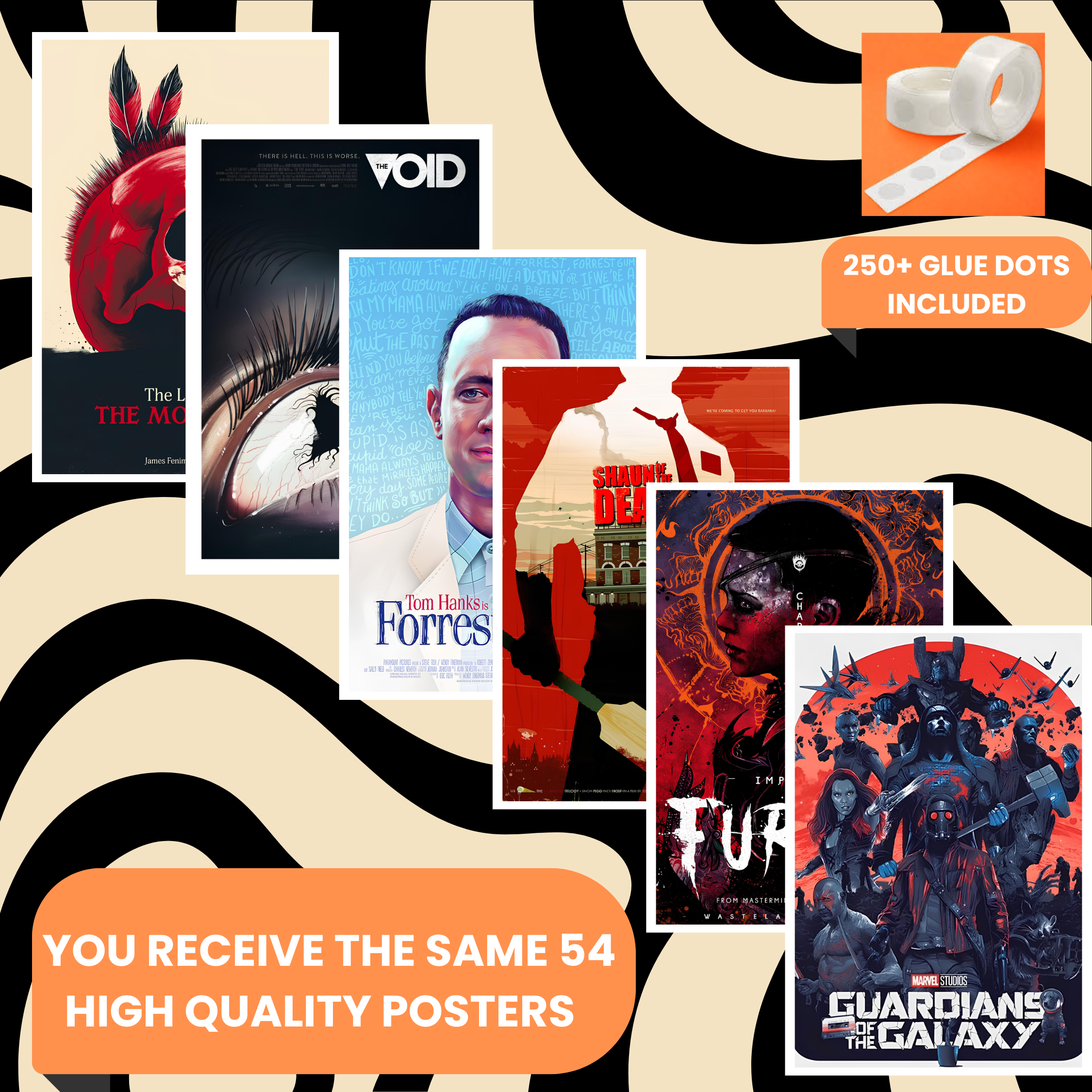 HOLLYWOOD PACK OF 54 POSTERS| EACH POSTER "4X6" INCHES