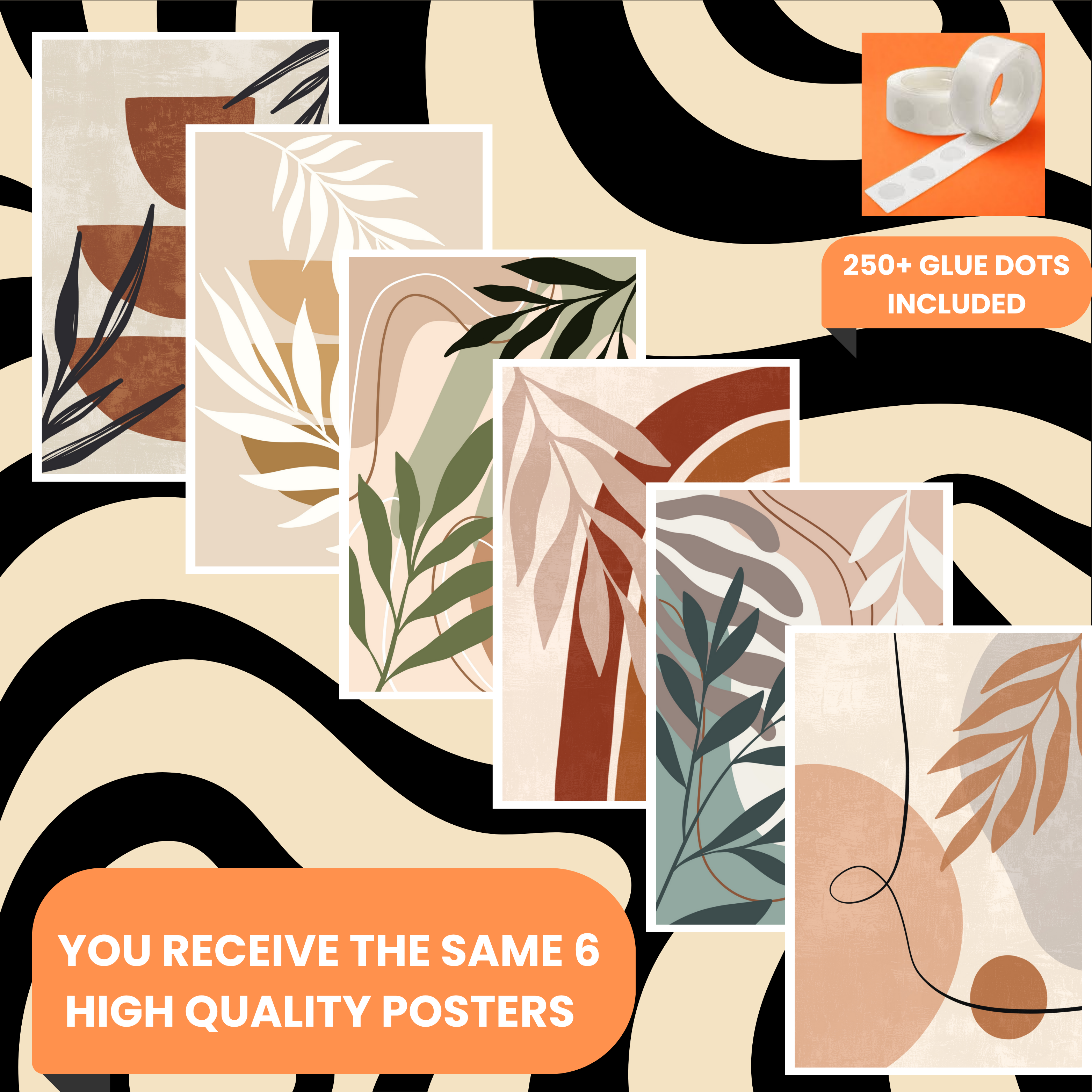 BOHO PACK OF 6 POSTERS SET 4